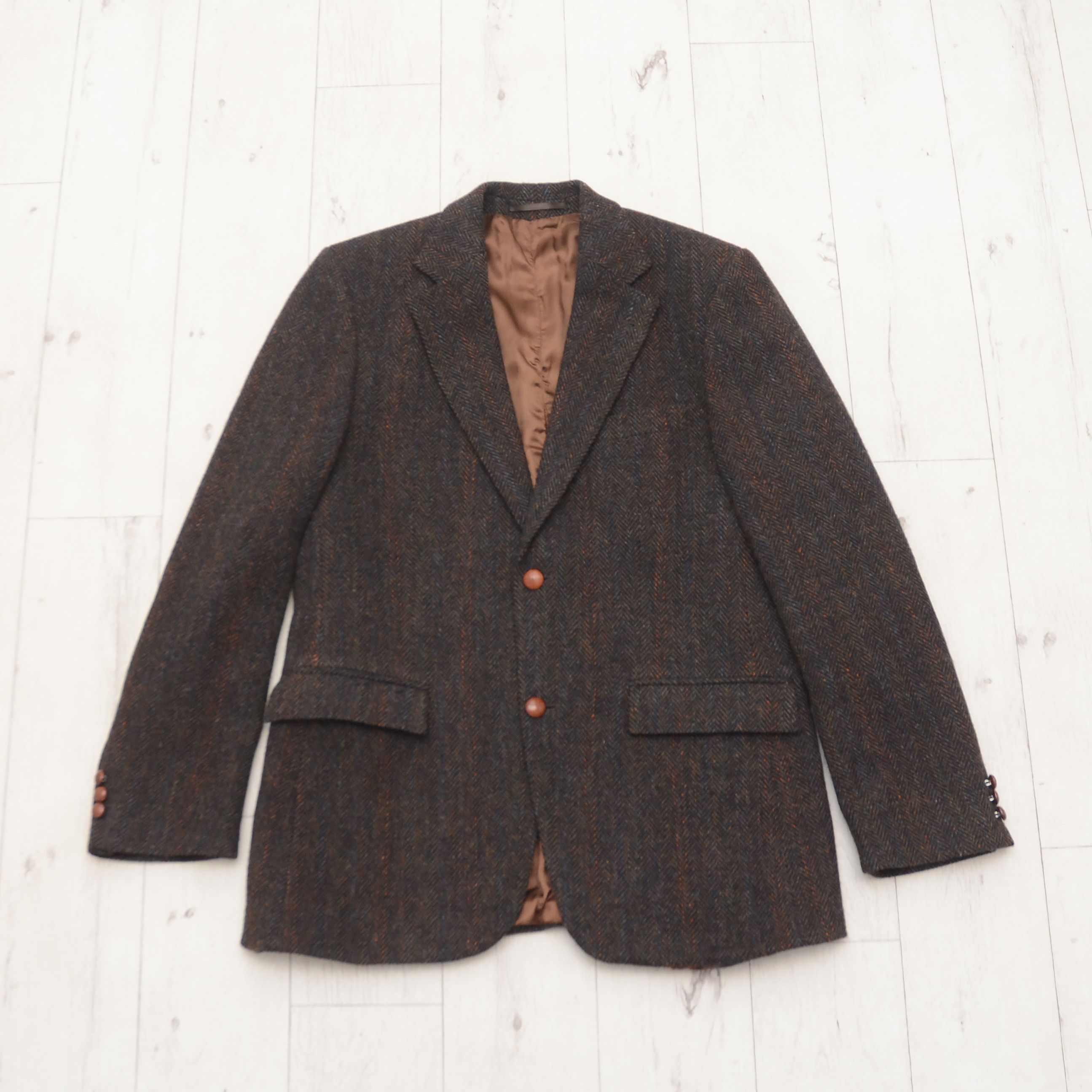 Harris Tweed Vintage HARRIS TWEED x Anson's Handwoven Wool Blazer sz. L-M Size 42R - 2 Thumbnail