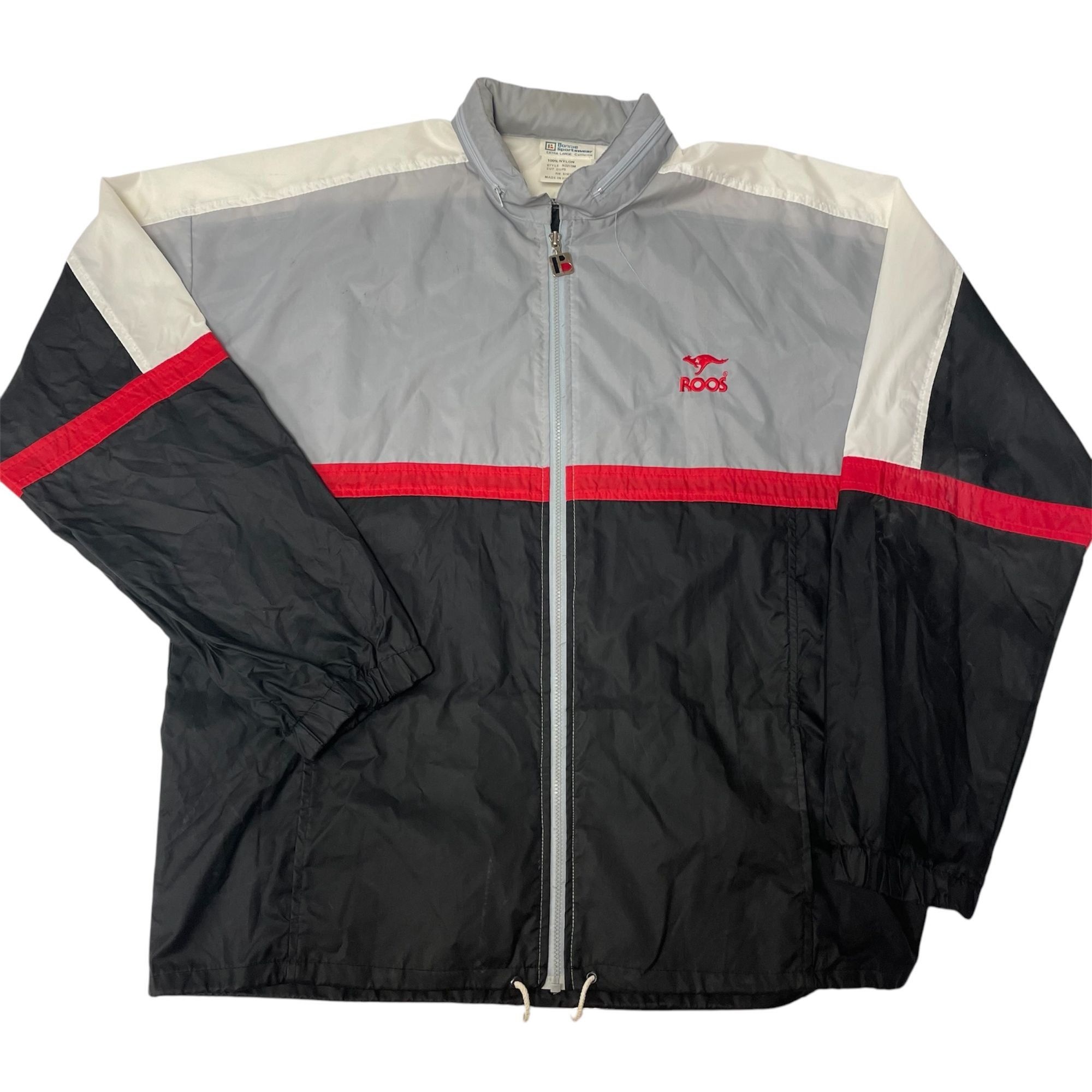 Other Vtg Bonnie Sportswear Nylon COLORBLOCK Hooded Windbreaker Size US XL / EU 56 / 4 - 1 Thumbnail