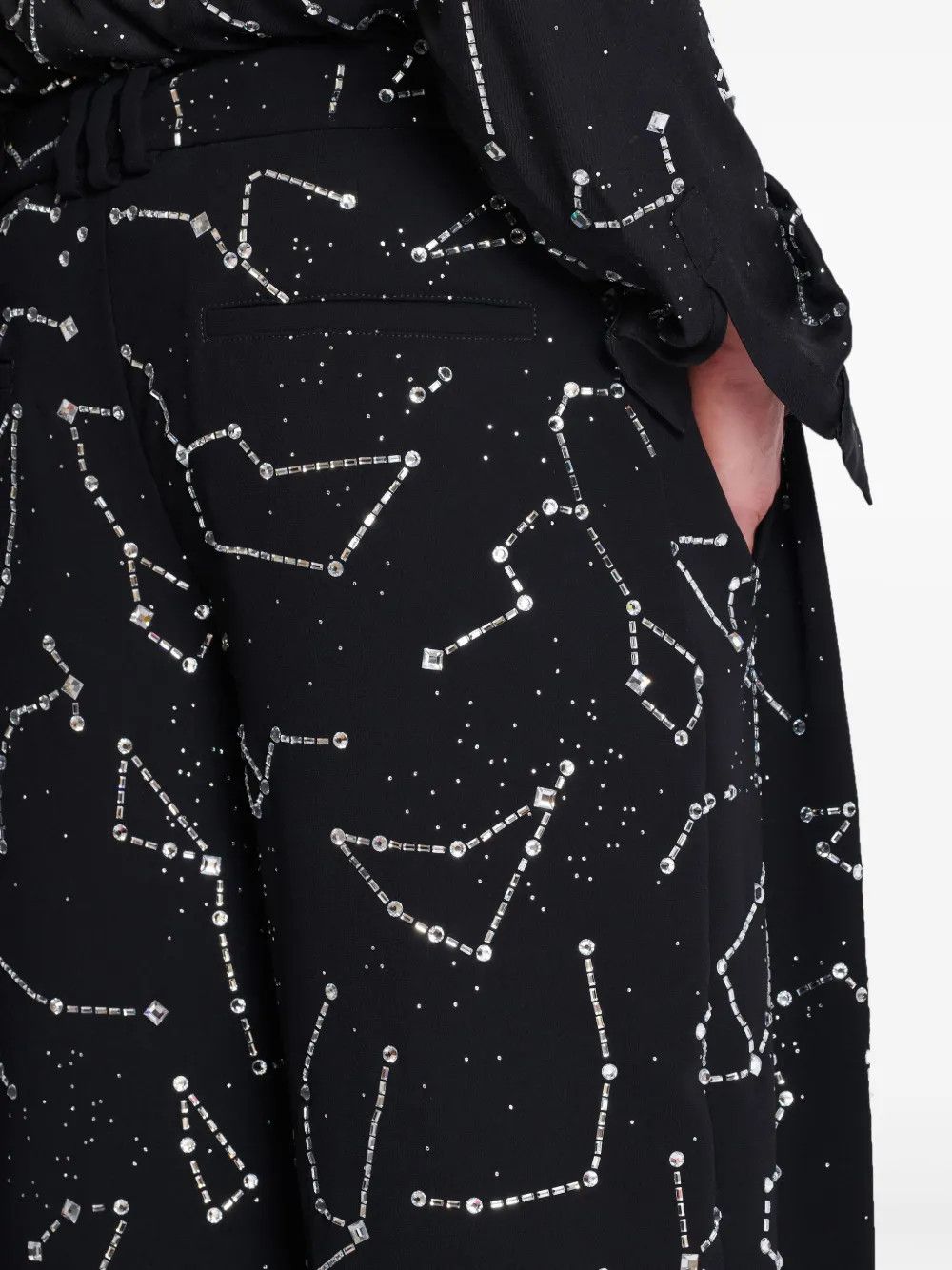 Balmain o1s1wg110126 Constellation Embroidered Trousers in Black Size US 30 / EU 46 - 5 Thumbnail