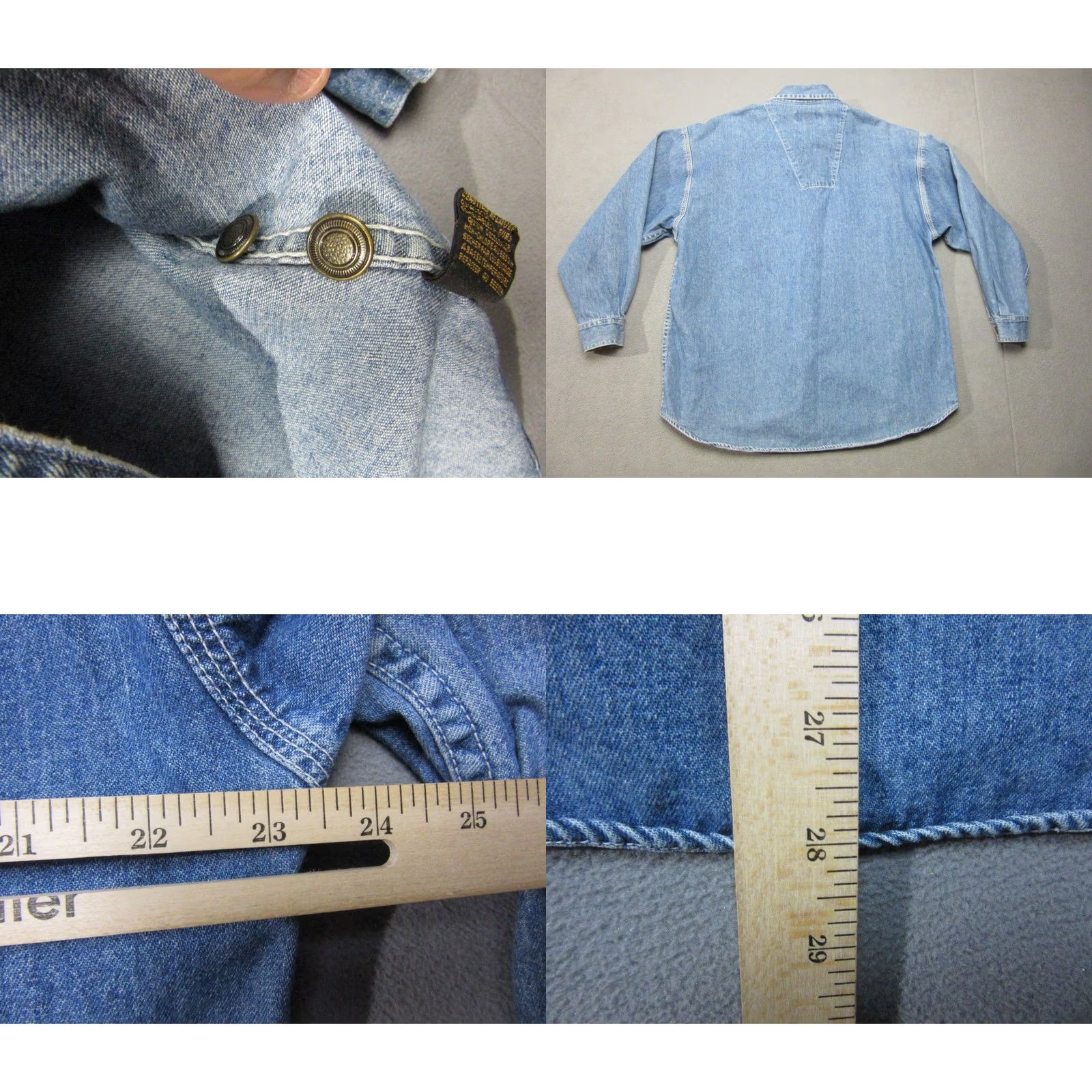 Eddie Bauer VINTAGE Eddie Bauer Shirt Womens Medium Blue Western Denim Cowboy Button-Up Long Sleeve Womens Regular Pink? Size M / US 6-8 / IT 42-44 - 8 Thumbnail
