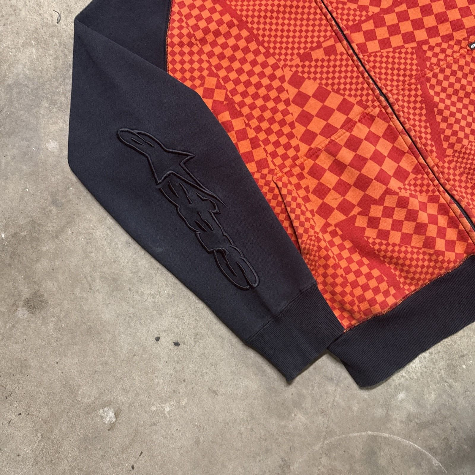 Alpinestars Vintage Alpinestars Hoodie Mens XL Black 90s Skate Grunge Size US XL / EU 56 / 4 - 3 Thumbnail