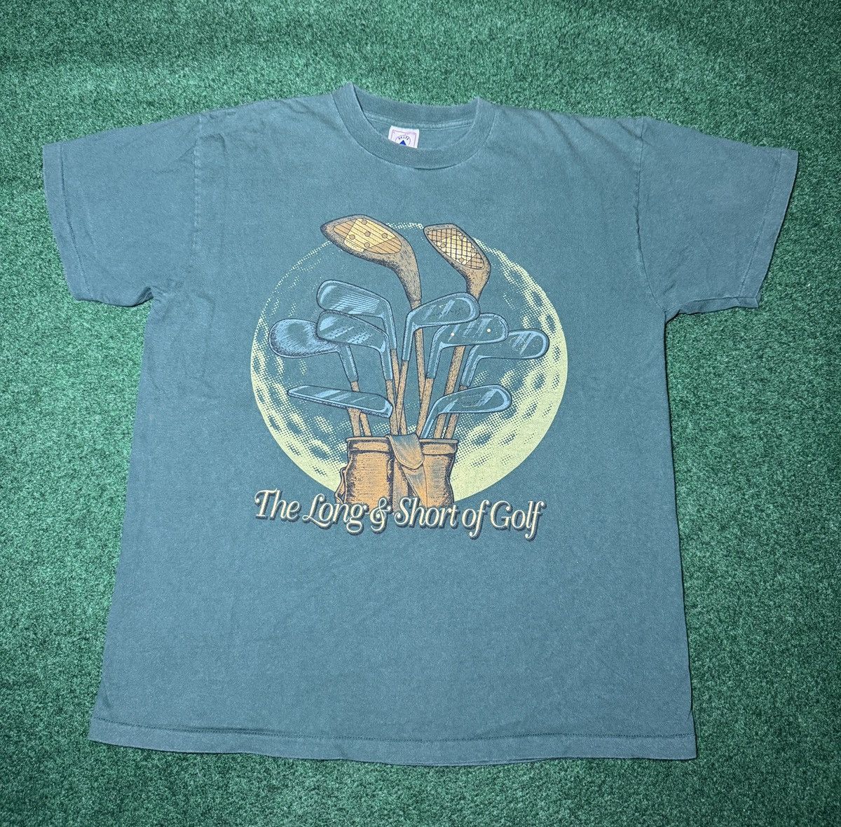 Vintage Vintage 90s Golf Graphic Long Short Game Golf Clubs T Shirt Size US L / EU 52-54 / 3 - 1 Thumbnail