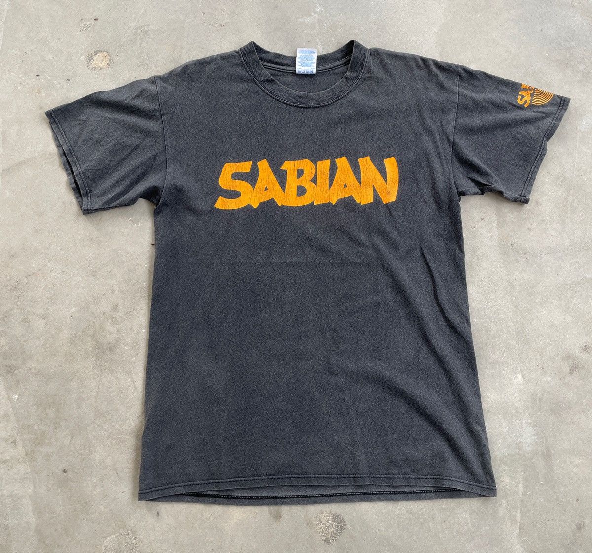 Gildan × Vintage VINTAGE SABIAN DRUM/MUSIC TEE Size US M / EU 48-50 / 2 - 1 Thumbnail