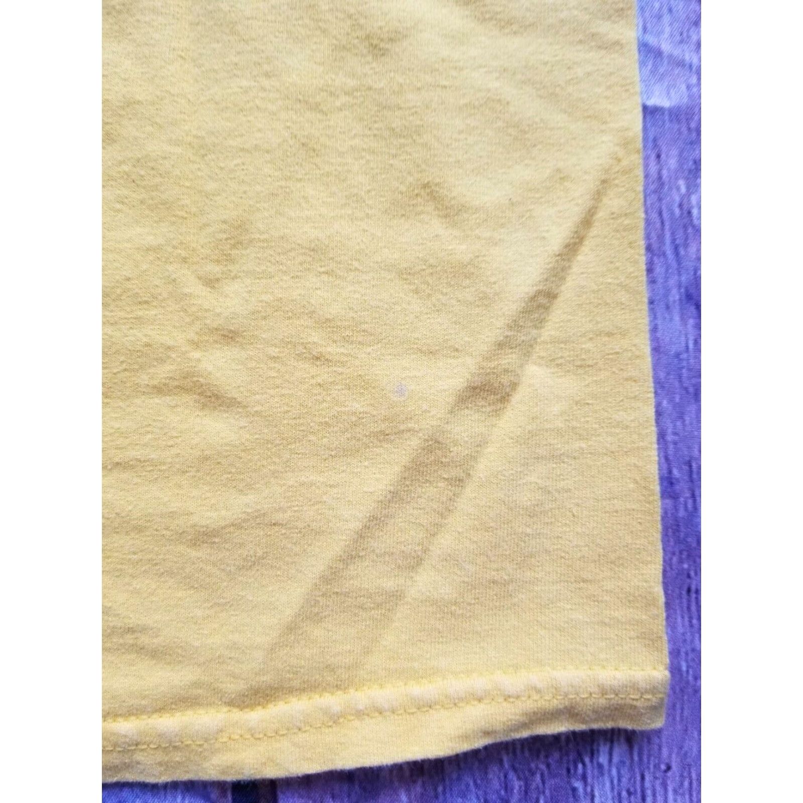 Gildan 2004 Cedartown GA Bike Ride Graphic Tee Yellow Mens Large Double Sided T-Shirt Size US L / EU 52-54 / 3 - 4 Thumbnail