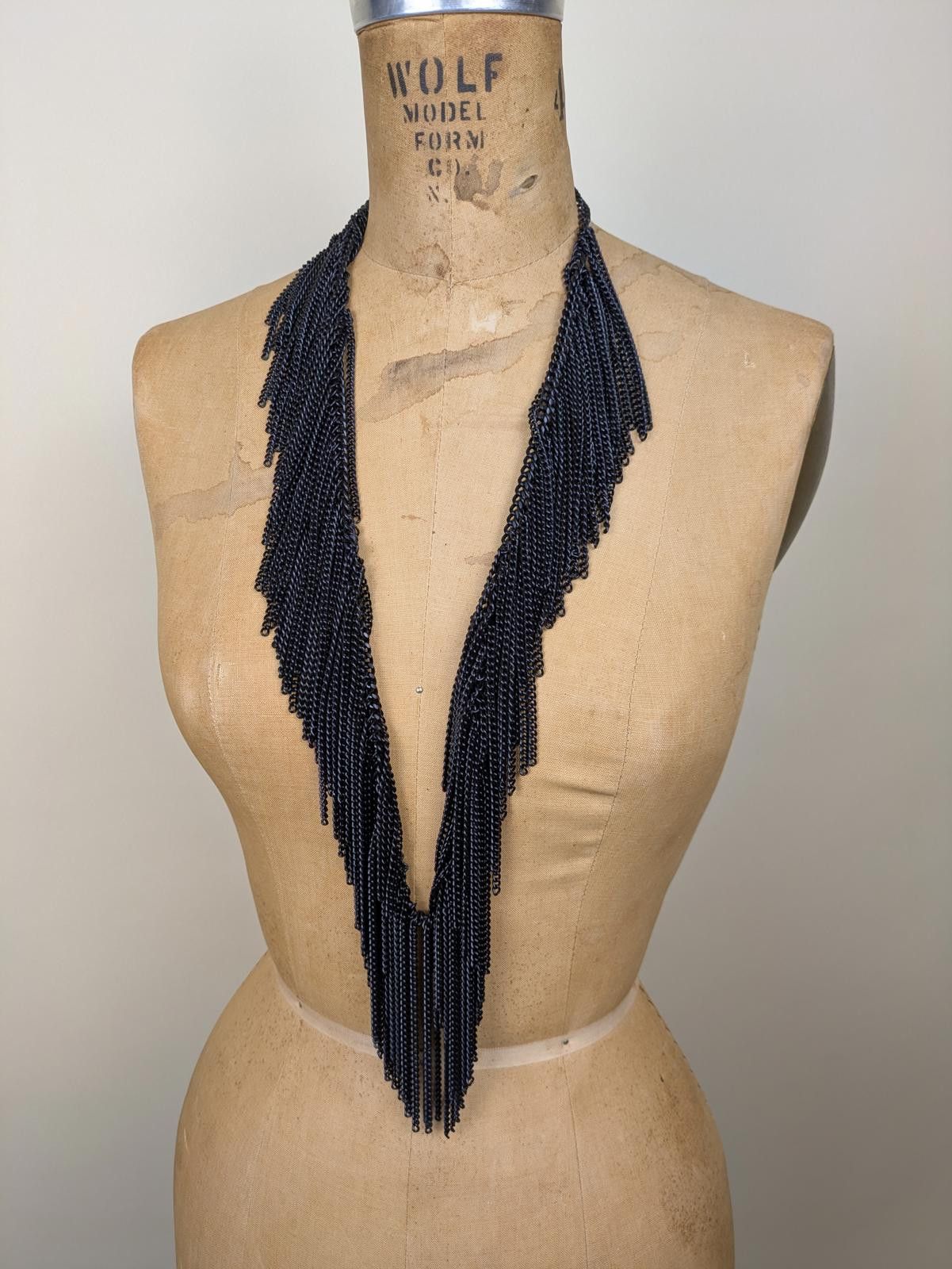 Emporio Armani 1990's ultra rare emporio armani metal fringe necklace Size ONE SIZE - 1 Thumbnail