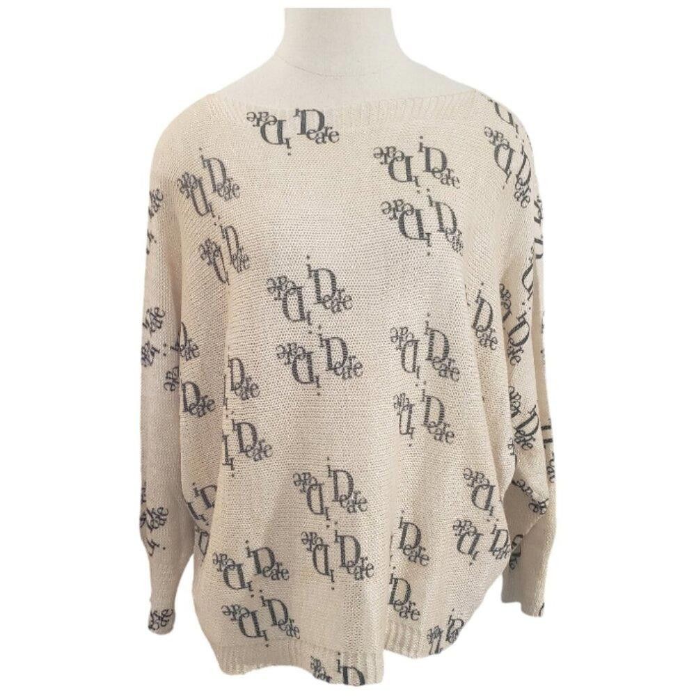 Designer CT1991 Free for Humanity Beige & Black Sweater S Size S / US 4 / IT 40 - 1 Thumbnail