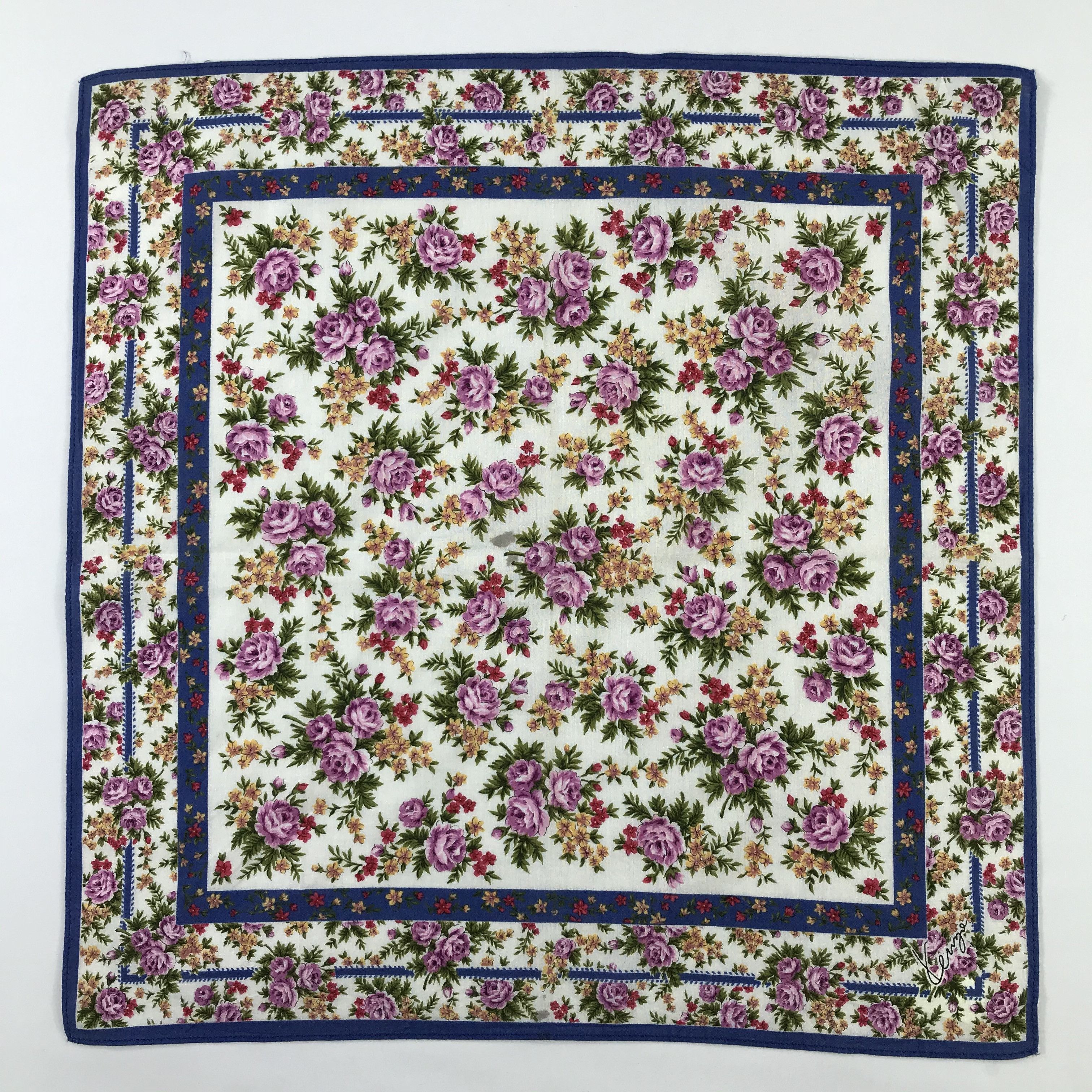 Kenzo × Vintage Kenzo Bandana / Handkerchief / Neckerchief - S663 Size ONE SIZE - 1 Thumbnail