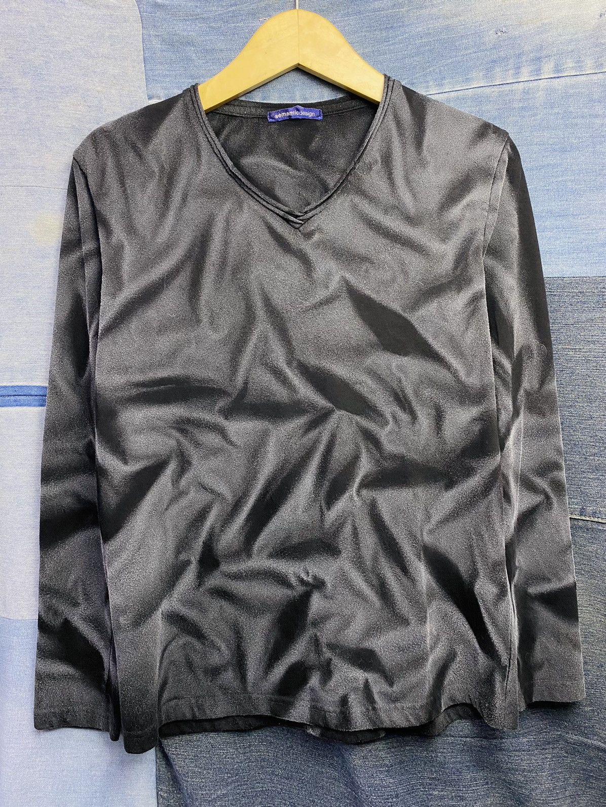 If Six Was Nine × Japanese Brand × semanticdesign 2000s smoke wash semantic design longsleeve Size US M / EU 48-50 / 2 - 2 Thumbnail