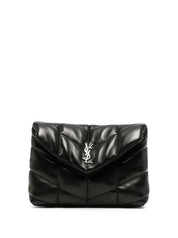 Saint Laurent Paris o1b1hav110225 Size: OS / Puffer Small Pouch With Card Case Size ONE SIZE - 6 Thumbnail
