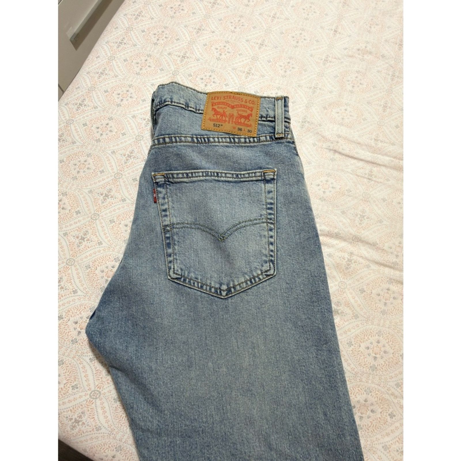 Levi's Levi's Light Blue Slim Straight Ripped Jeans Size US 36 / EU 52 - 3 Thumbnail