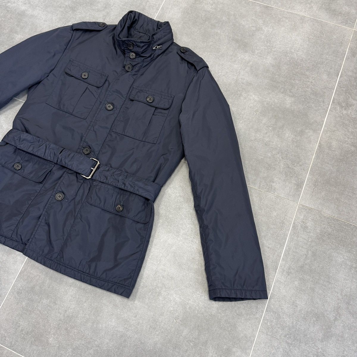 Prada Rare Prada Milano Nylon Navy Blue Jacket Size 50 Size US M / EU 48-50 / 2 - 6 Thumbnail
