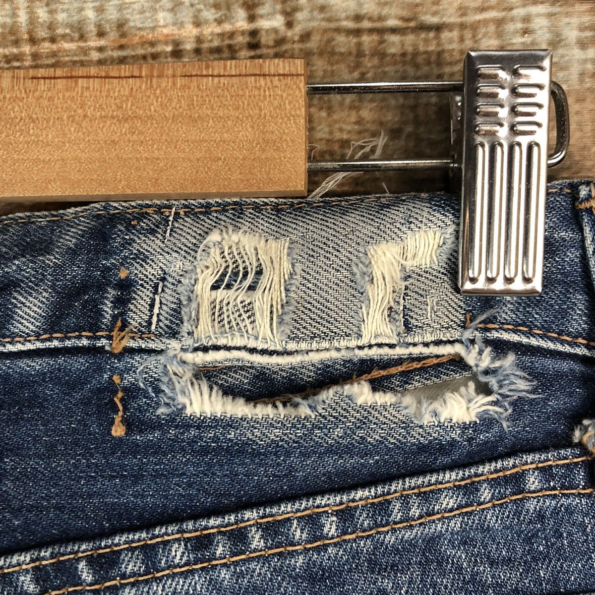 Big John Big John Blue vintage ripped Denim Pants #A2131 Size US 29 - 18 Thumbnail
