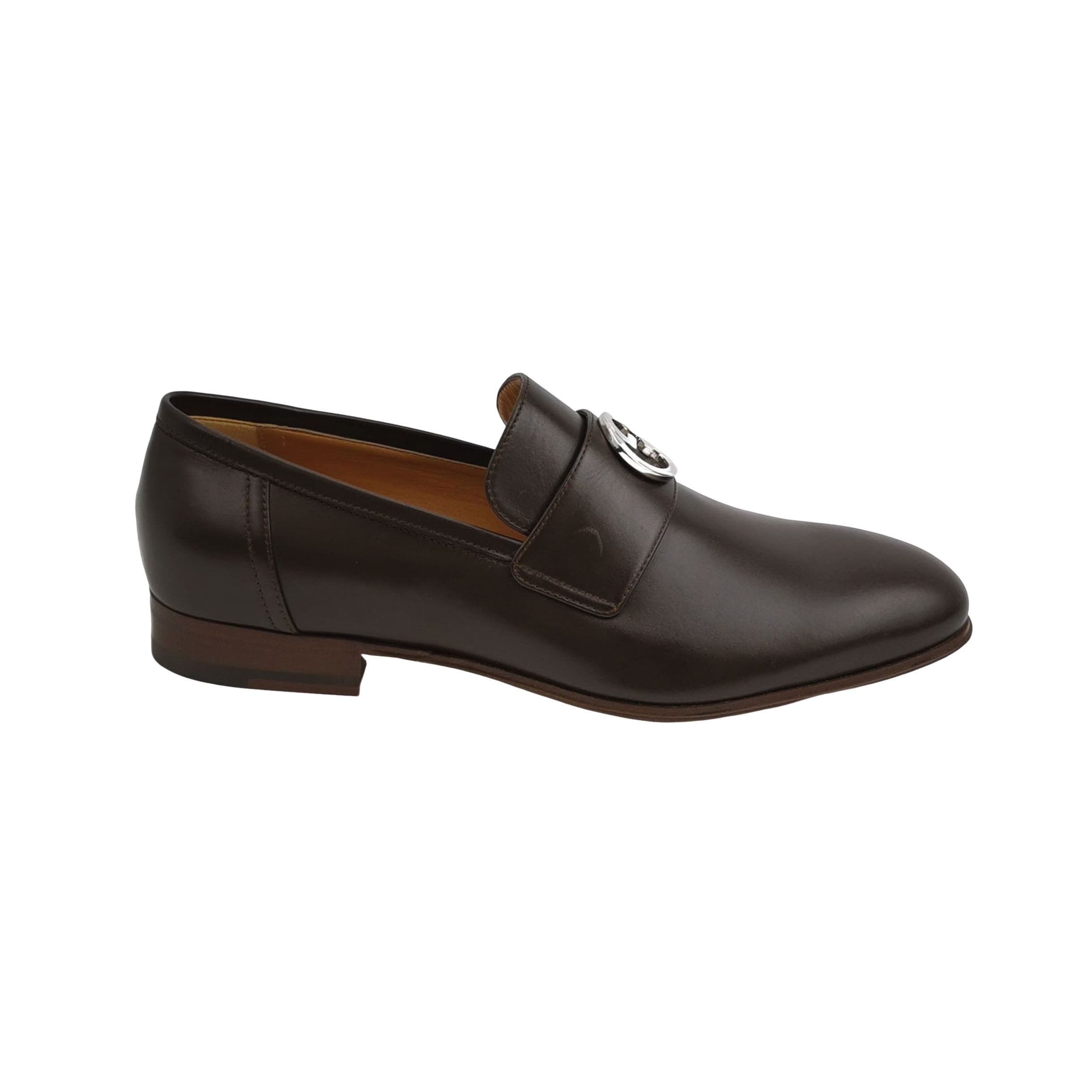 Gucci Gucci Interlocking G Leather Loafers Size 7 Size US 8 / EU 41 - 1 Thumbnail