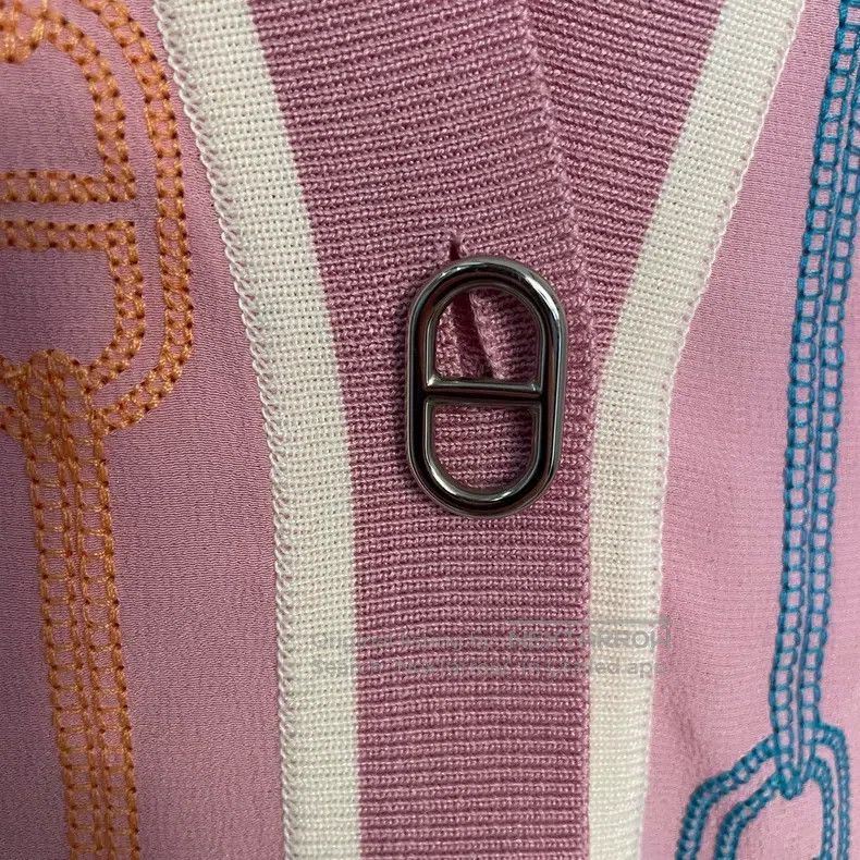 Hermes Hermes Two-Tone Twisted Embroidered Single-Breasted Long S Size XS / US 0-2 / IT 36-38 - 4 Thumbnail