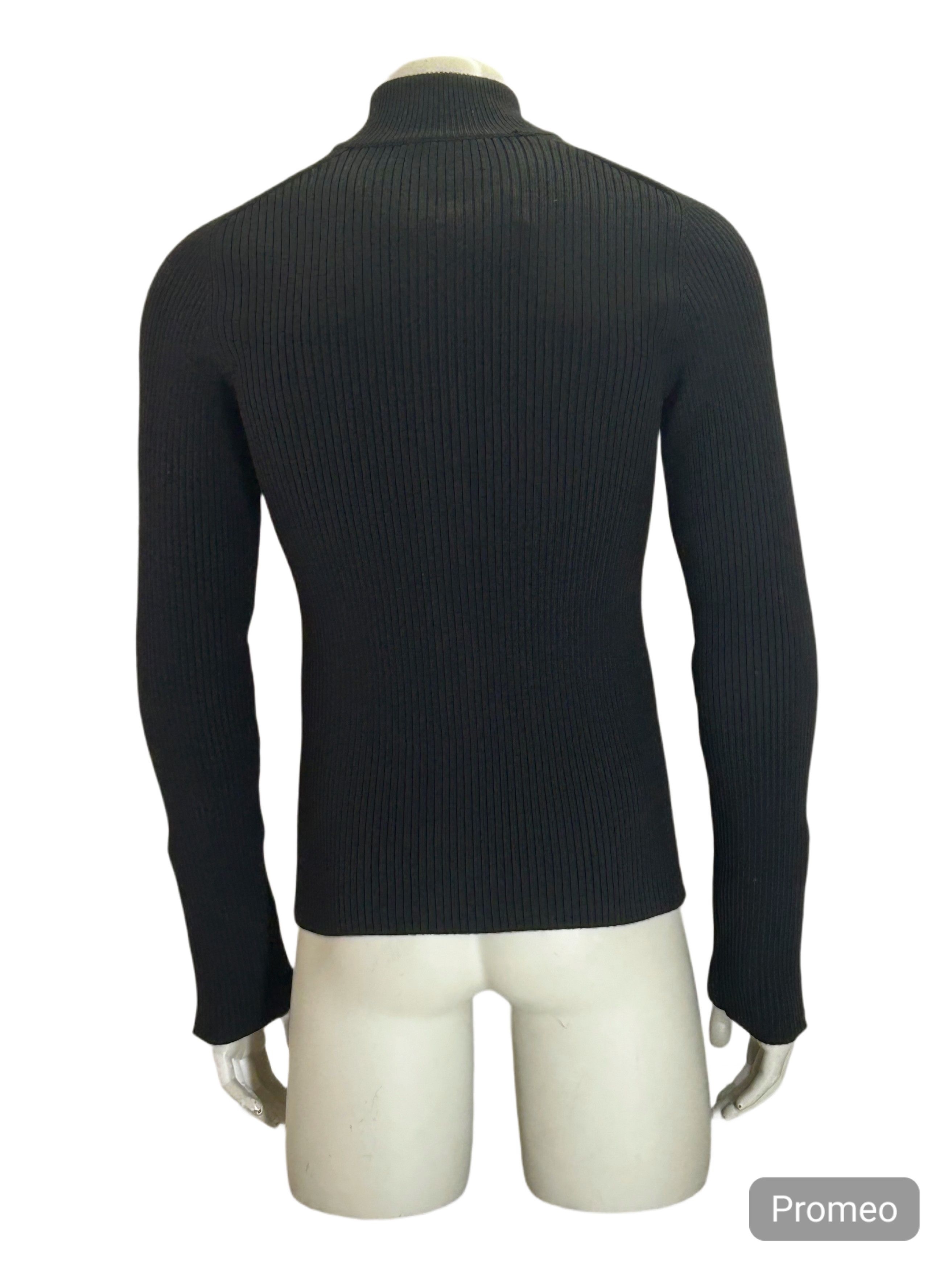 Gucci Gucci Wool Ribbed Zip Through Cardigan Size US L / EU 52-54 / 3 - 3 Thumbnail