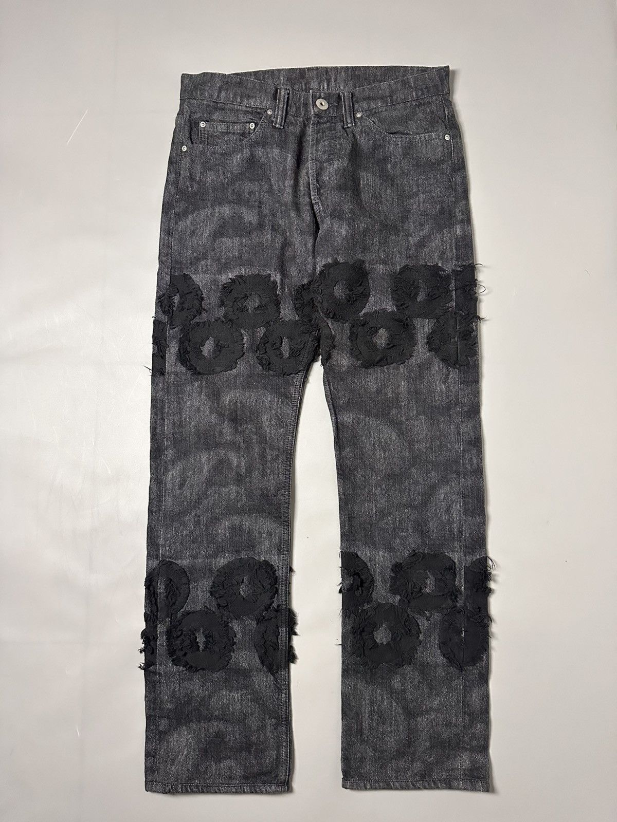 S/S’11 — Jacquard and Paisley Patchwork Denim in Washed Gray