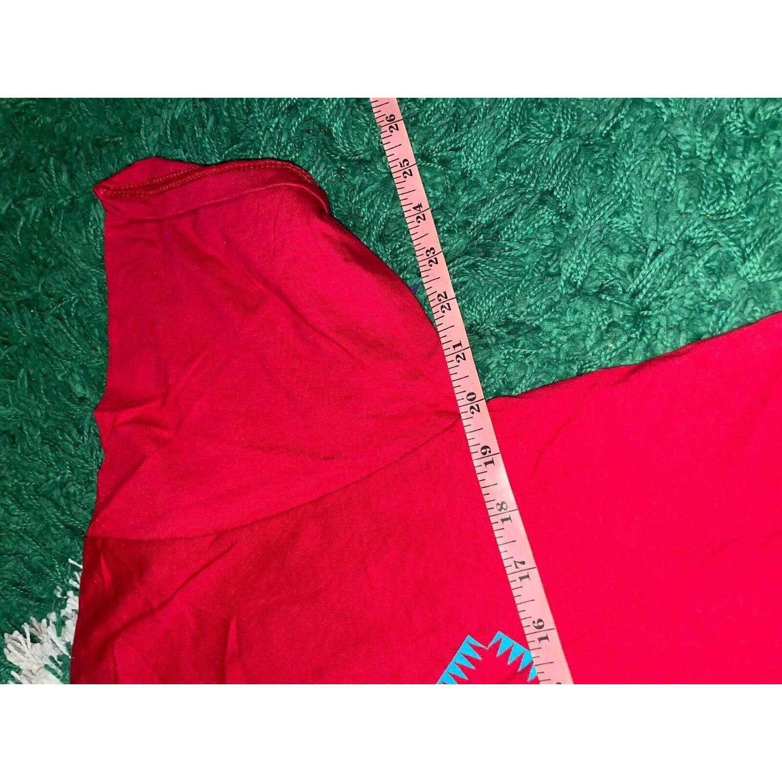 Jerzees Vintage Test Print Shirt Tee Red Graphic VTG Large 90s Size US L / EU 52-54 / 3 - 8 Thumbnail