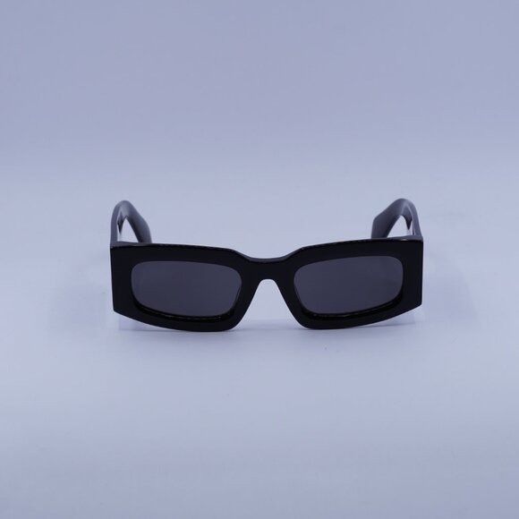 Off-White Off-White OERI141 CARY 1007 Sunglasses Black Rectangle Frame Size ONE SIZE - 4 Thumbnail