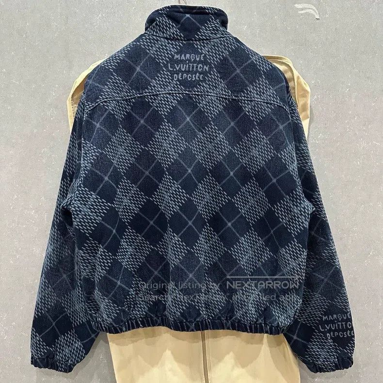 Louis Vuitton Louis Vuitton Blue Rhombus Lambswool Lining Jacket Size US M / EU 48-50 / 2 - 2 Thumbnail