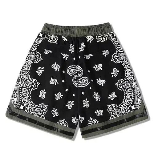 VIBE 21SS Tokyo Union Green Bandana Paisley Jersey Shorts Size US 31 - 2 Thumbnail
