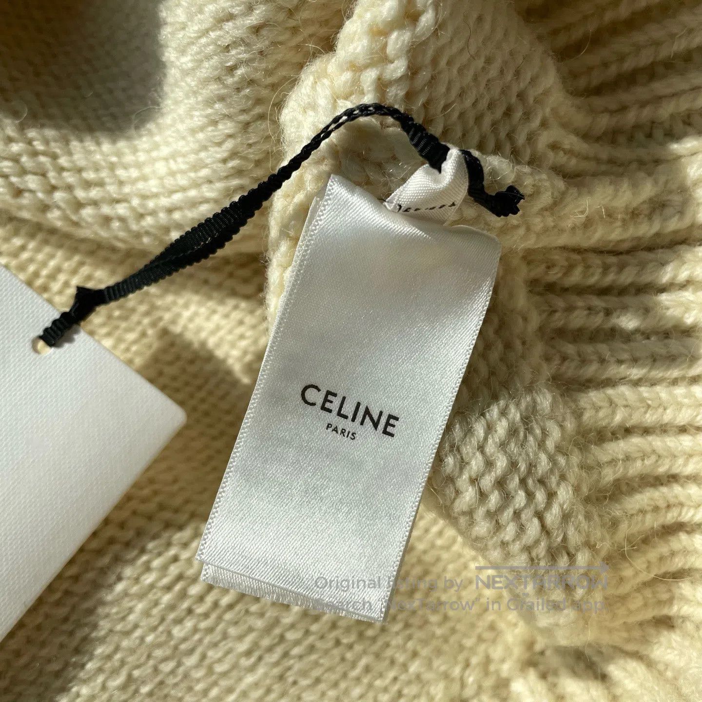 Celine CELINE Solid Color Round Neck Long-Sleeve Knit Sweater| Size M / US 6-8 / IT 42-44 - 5 Thumbnail