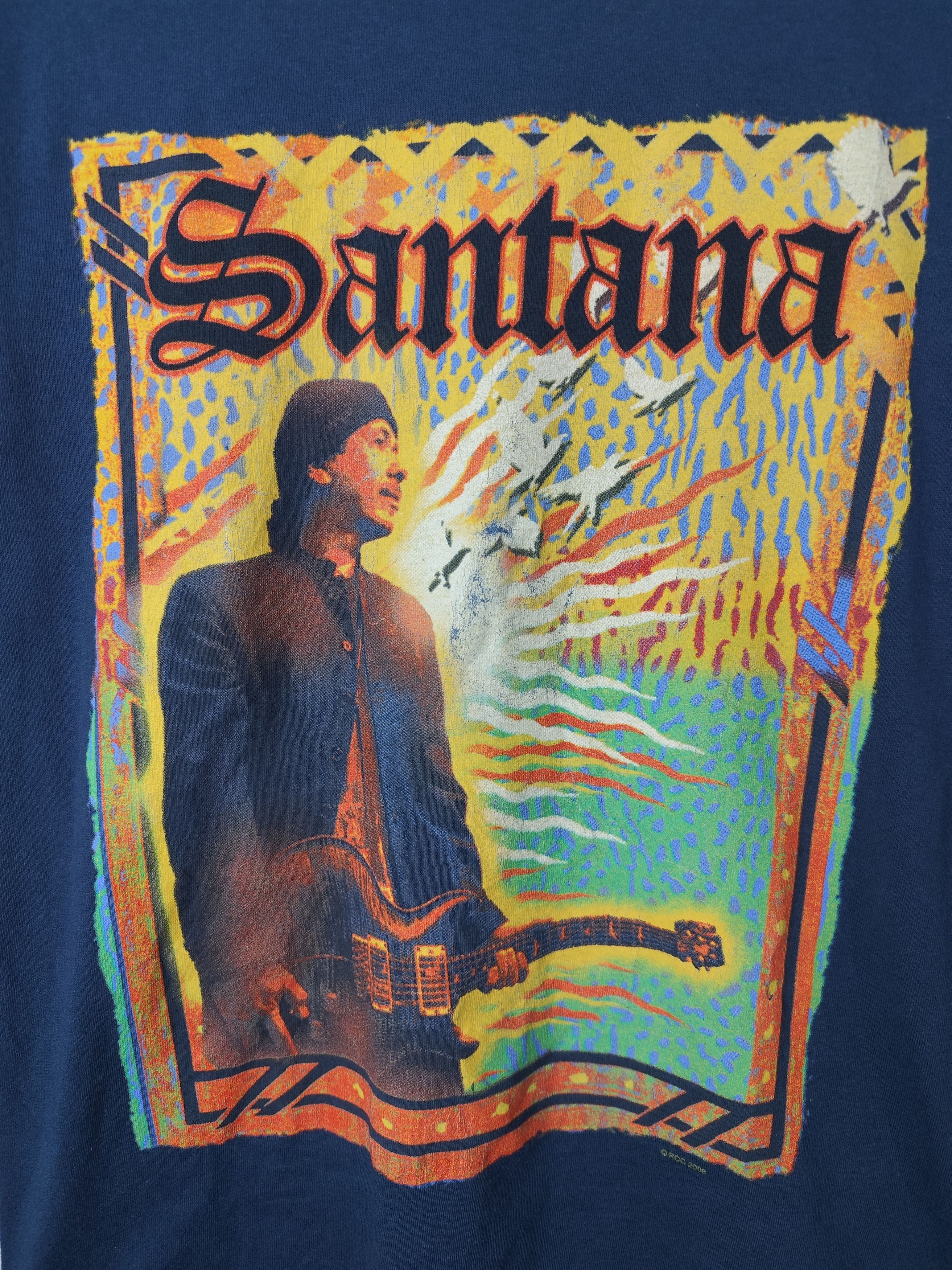 Band Tees Santana Carlos vintage t-shirt 2006 band tee rock Size US M / EU 48-50 / 2 - 2 Thumbnail