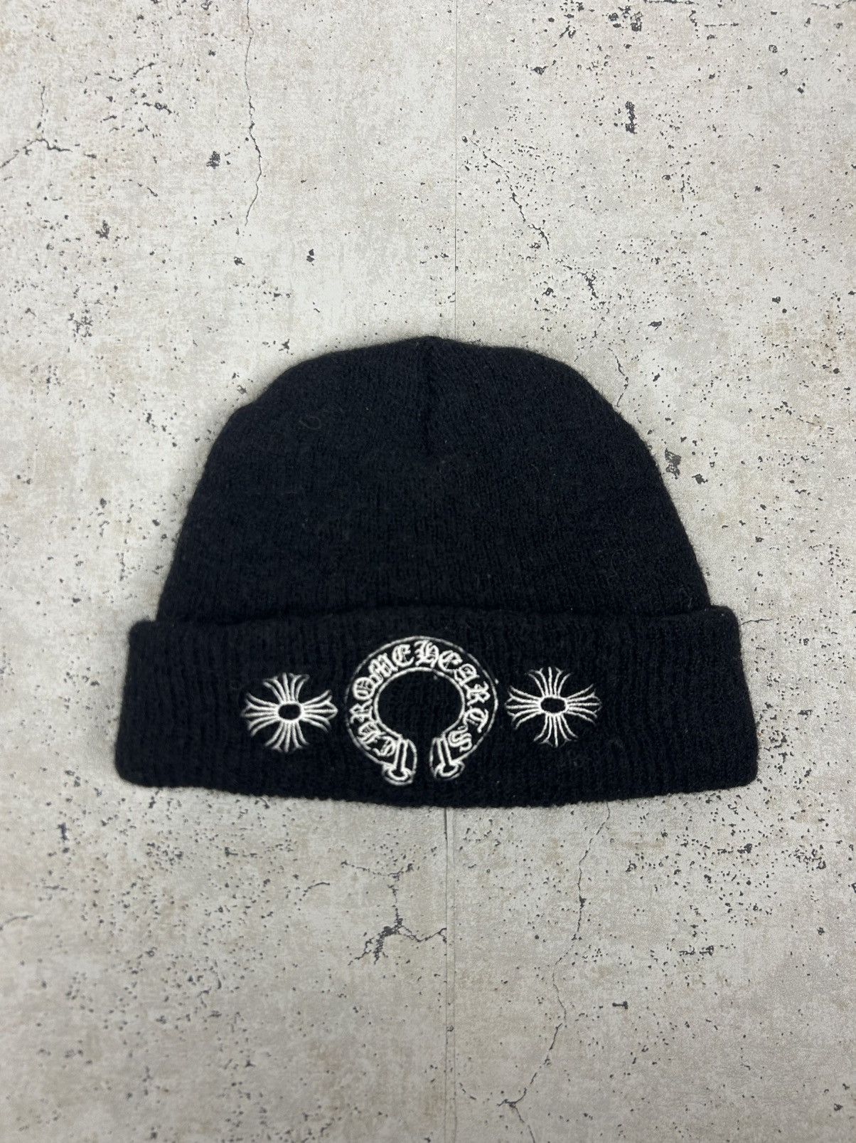 Chrome Hearts Chrome hearts horseshoe ch plus logo wool beanie