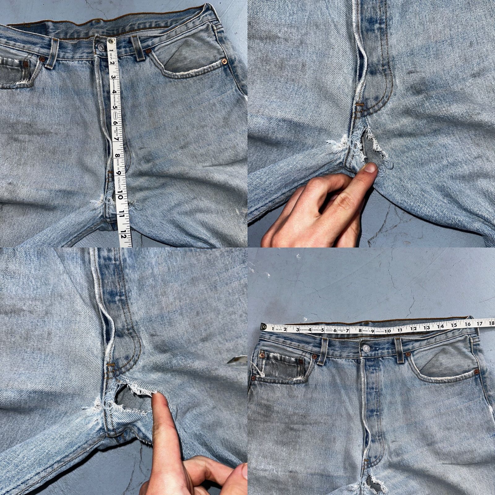 Levi's VINTAGE Levi's 501 Jeans Men Adult Medium Straight Leg 34x34 90s USA Blue Denim Size US 34 / EU 50 - 8 Thumbnail