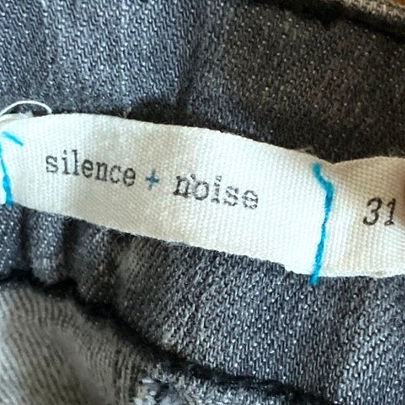 Vintage Silence + Noise Jeans Gray Denim High Rise Skinny Twig Stretch 31 Womens Size 24" / US 00 / IT 34 - 4 Thumbnail