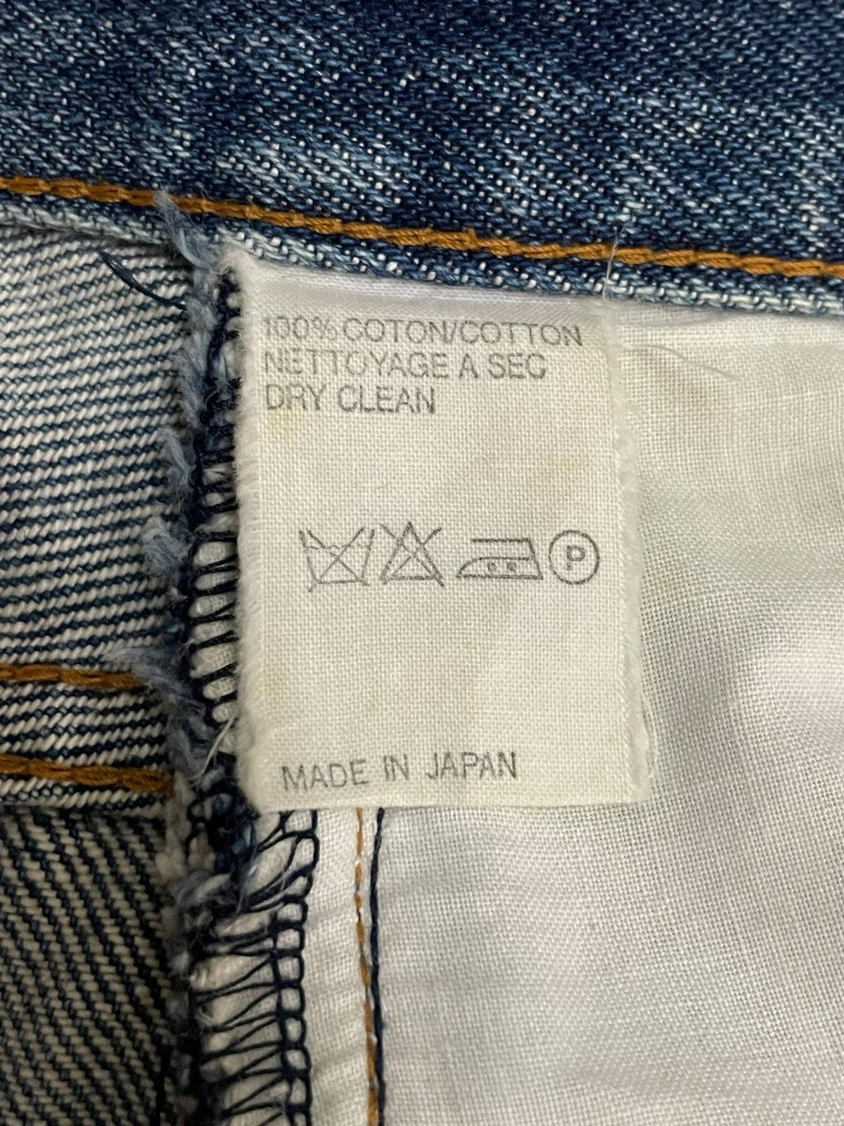 A.P.C. Vintage A.P.C Selvedge Blue Wash Loose Fit Distressed Jeans Size US 27 - 15 Thumbnail