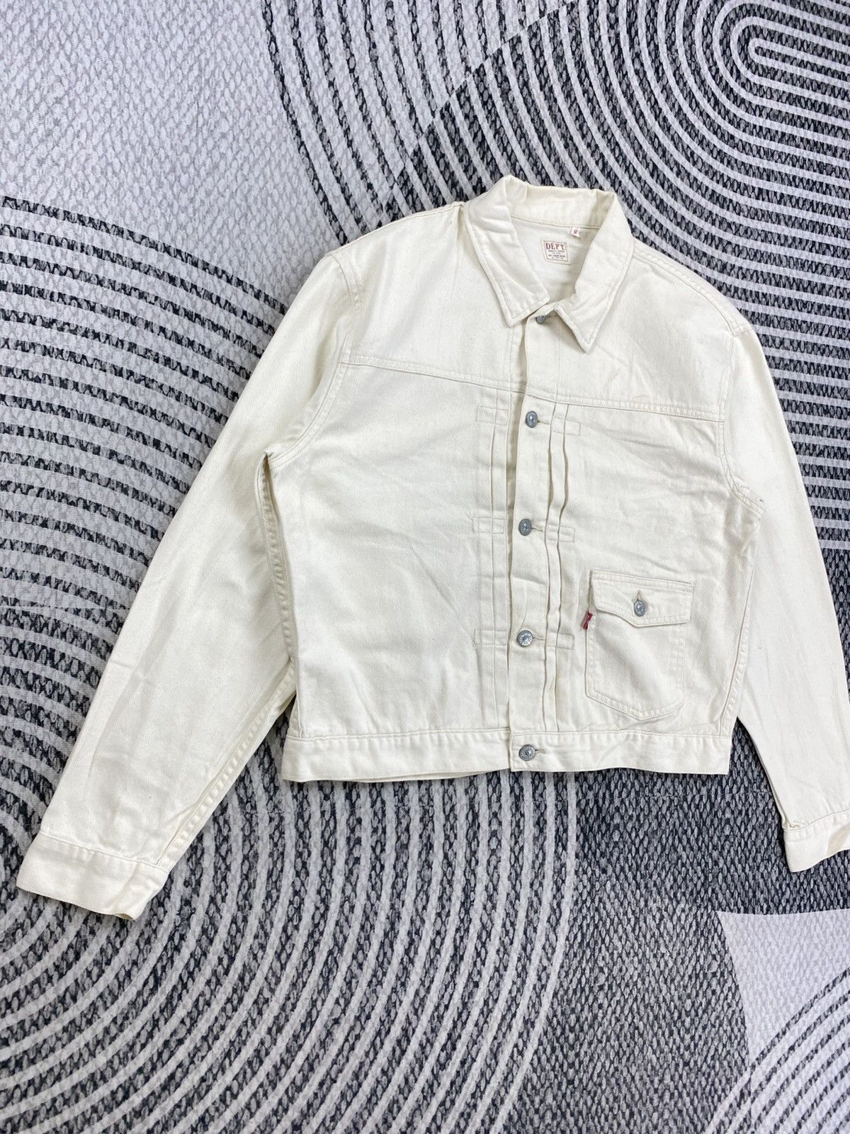 Japanese Brand Vintage Dept Cropped Cotton Button Up Jacket Size US M / EU 48-50 / 2 - 3 Thumbnail