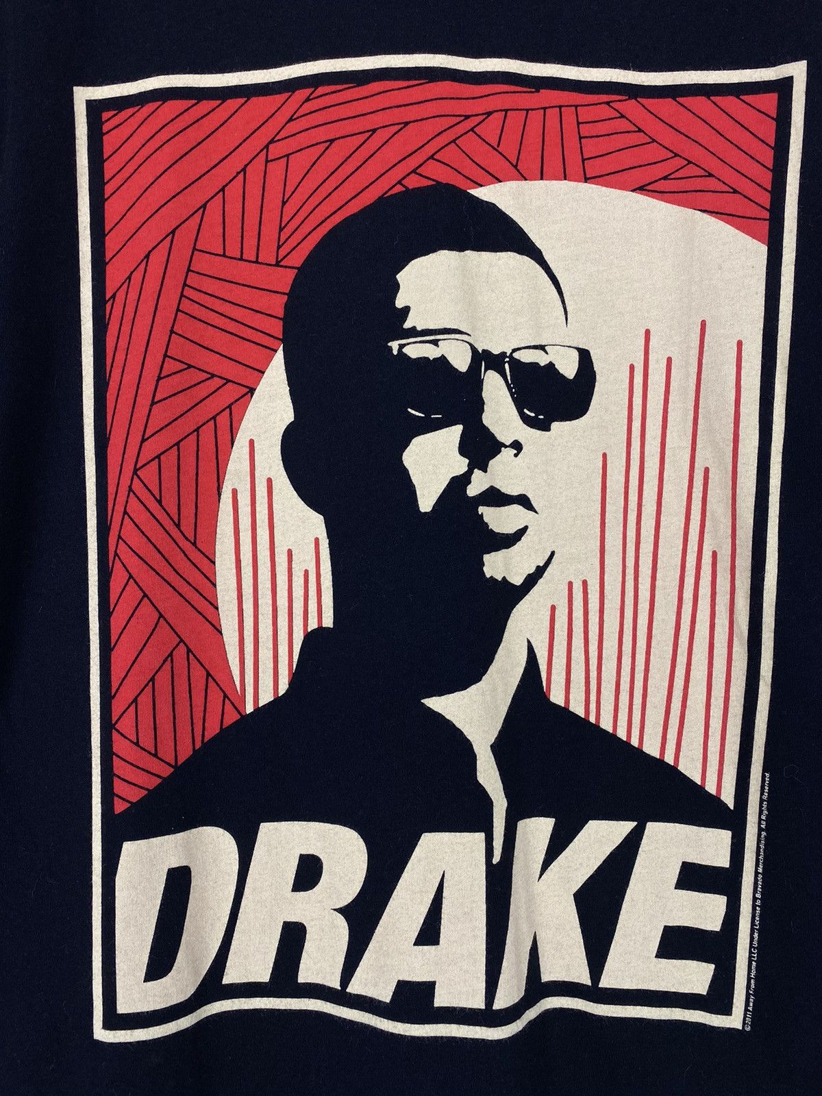 Drake × Rap Tees 2012 Drake Art Shepard Fairey T-Shirt Size US XS / EU 42 / 0 - 2 Thumbnail
