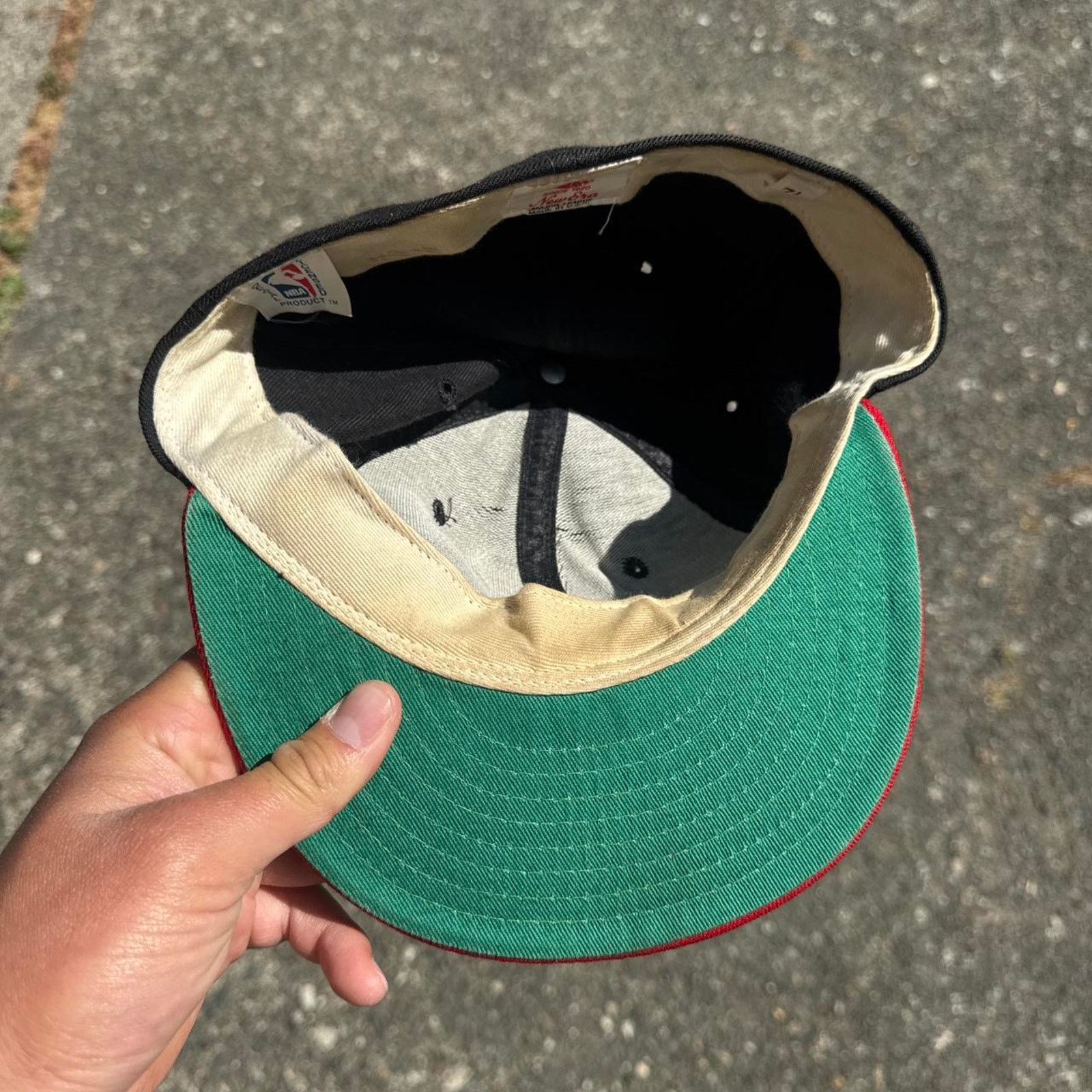 NBA Vintage NBA Miami Heat Fitted Hat – Size 7 1/4 Size 40 - 5 Thumbnail