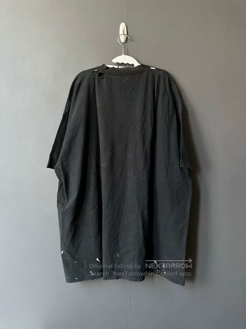 Balenciaga Balenciaga Rock Spatter Short Sleeve T-Shirt Size US XL / EU 56 / 4 - 2 Thumbnail