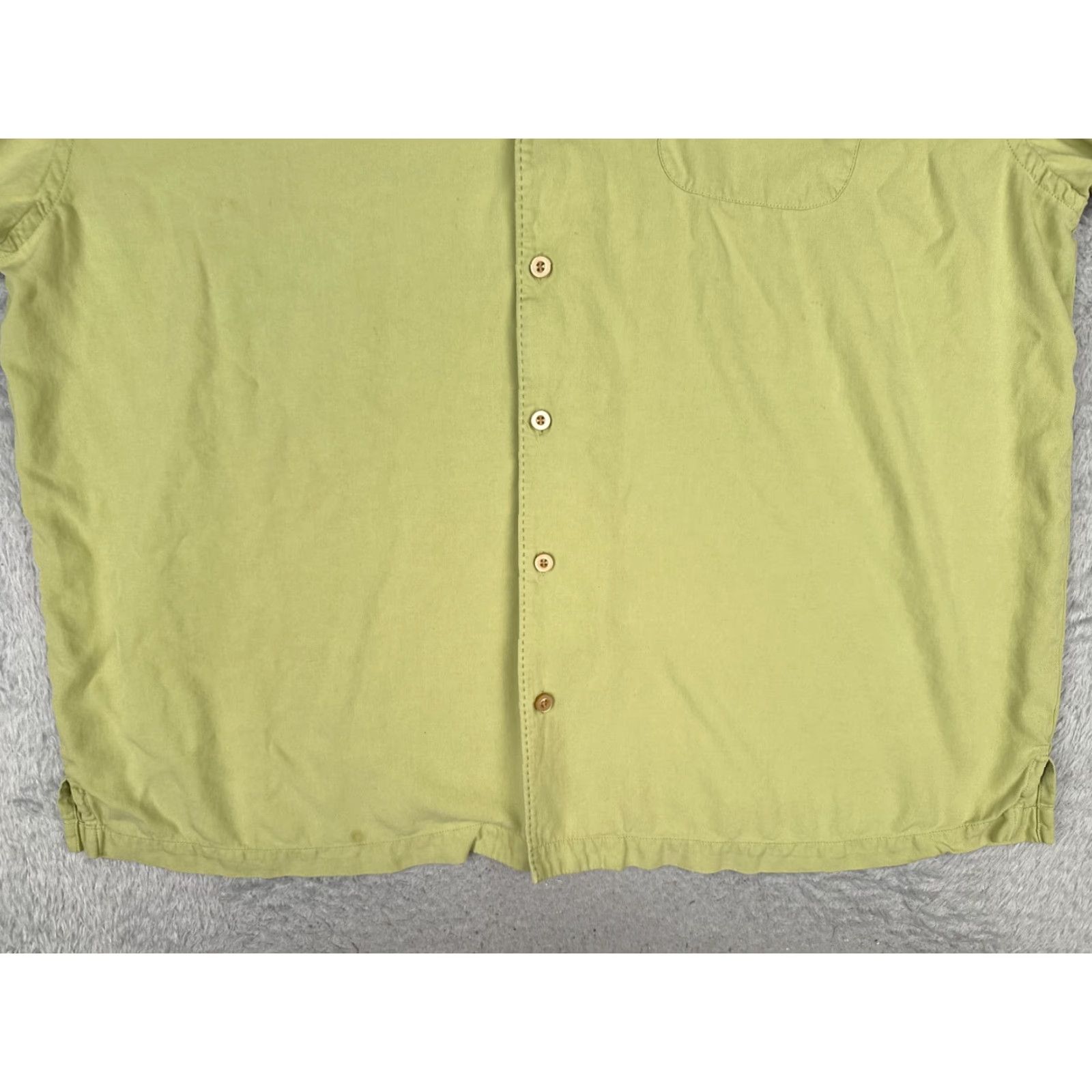 Tommy Bahama VINTAGE Tommy Bahama Shirt Men 2XL Green Silk Button Up Hawaiian Camp Pocket READ Size US XXL / EU 58 / 5 - 5 Thumbnail