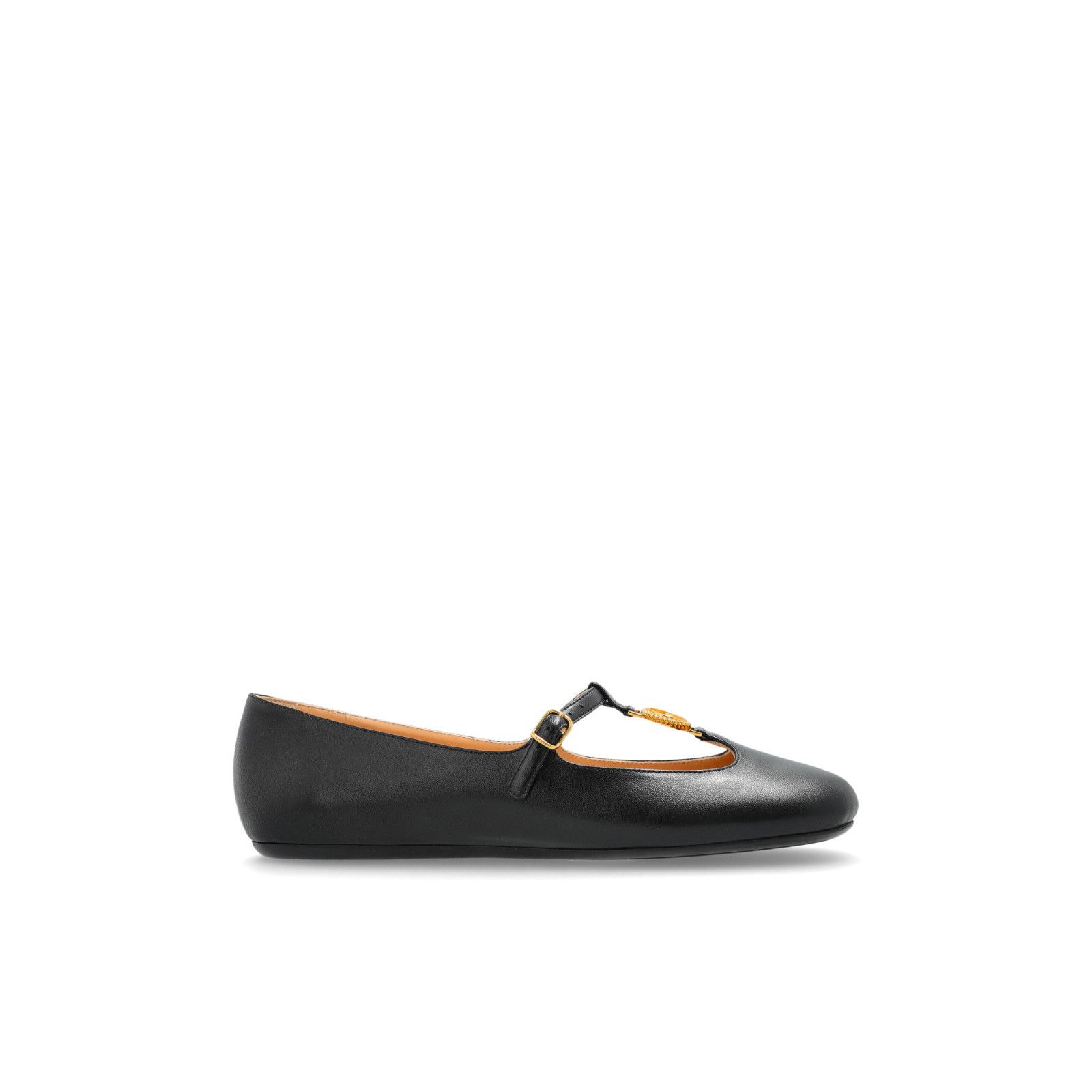 Chloe Leonare Black Leather Ballerina Flats New & Authentic