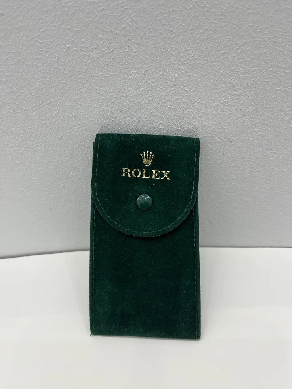 Rolex Vintage Rolex Dark Green Velure Crown Logo Travel Case Size ONE SIZE - 1 Thumbnail