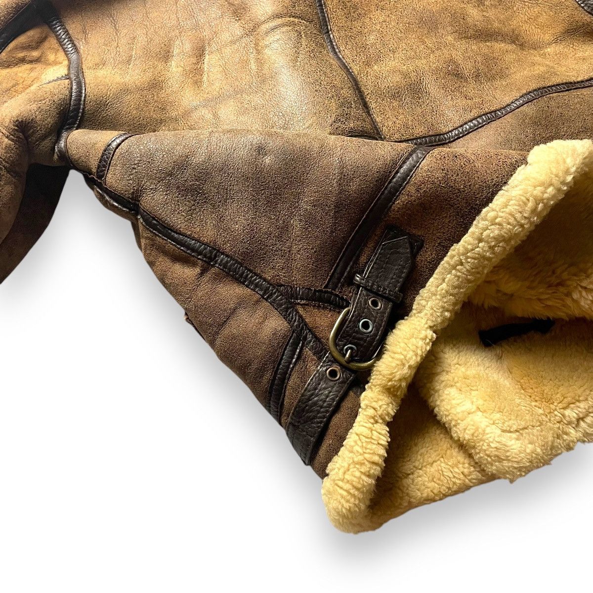 Genuine Leather VINTAGE B3 SHEEPSKIN FLIGHT GLEEMAN MILITARY JACKET Size US M / EU 48-50 / 2 - 14 Thumbnail