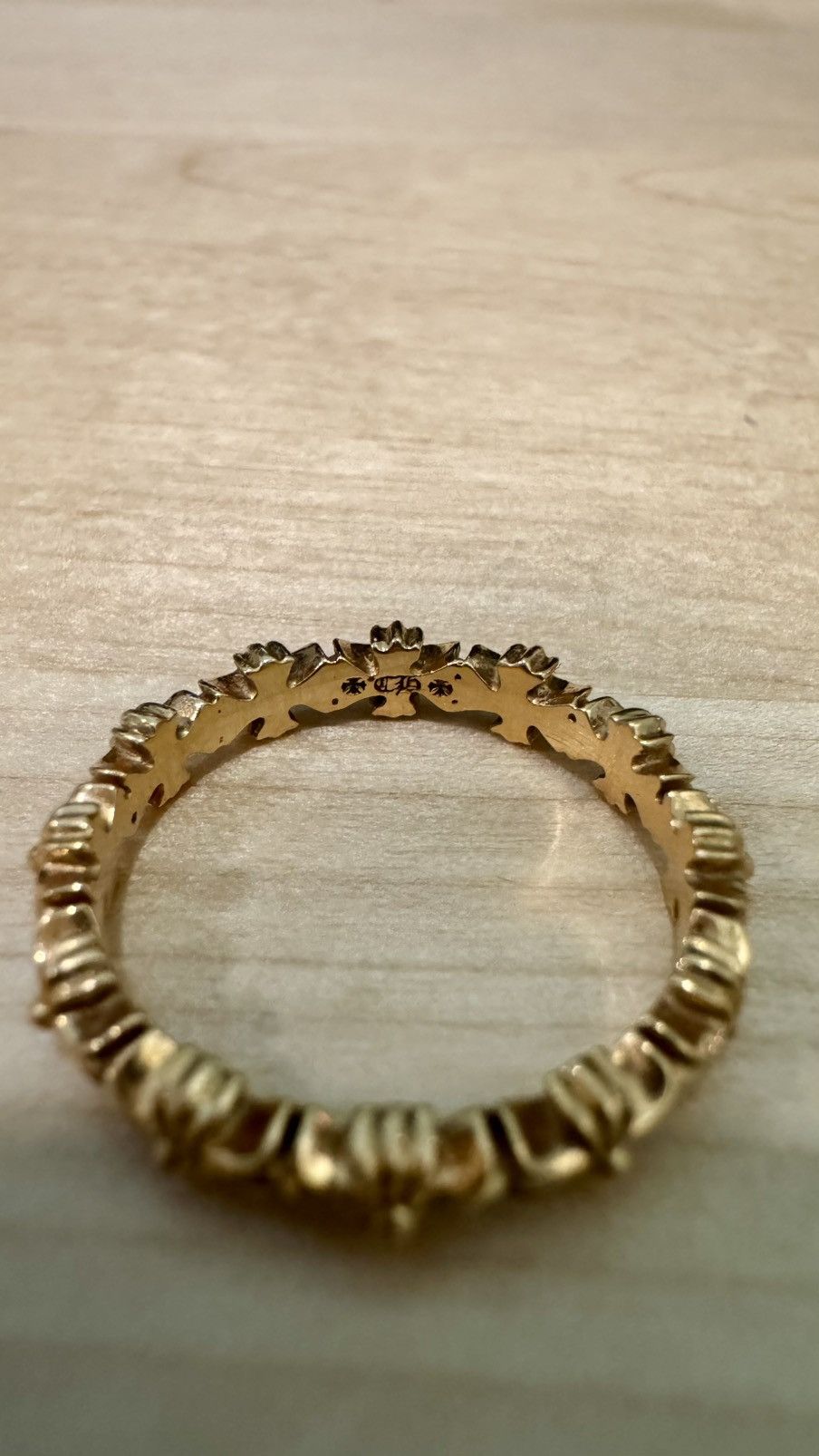 Chrome Hearts Gold Tiny E Band Ring Size 7 Size ONE SIZE - 19 Thumbnail