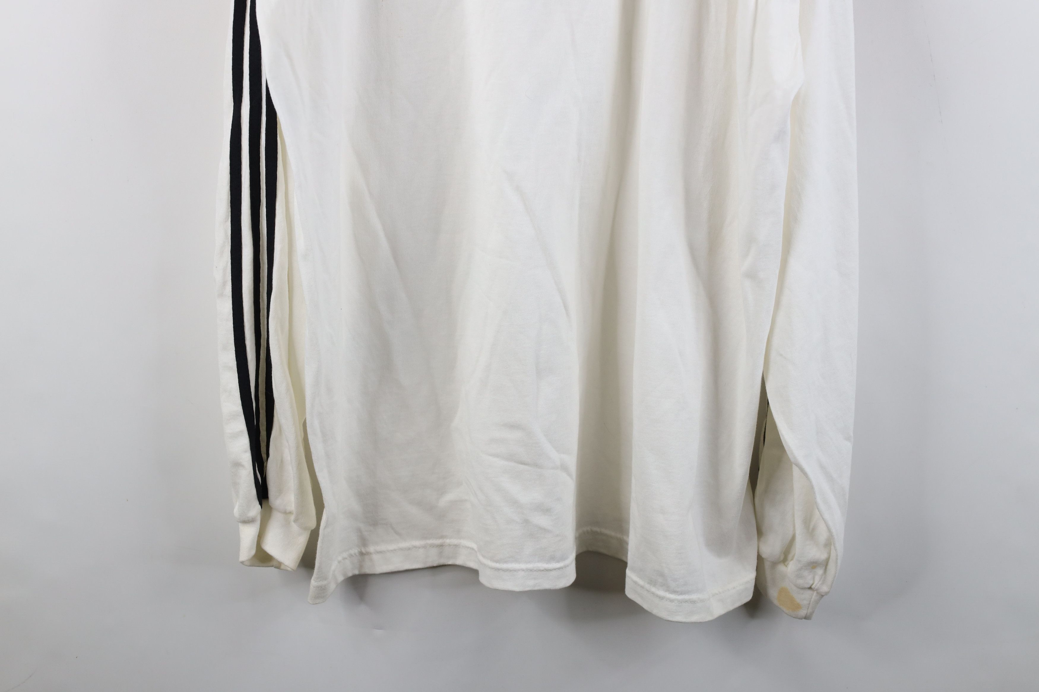 Adidas Deadstock Vintage 90s Adidas Long Sleeve T-Shirt White Size US XL / EU 56 / 4 - 13 Thumbnail