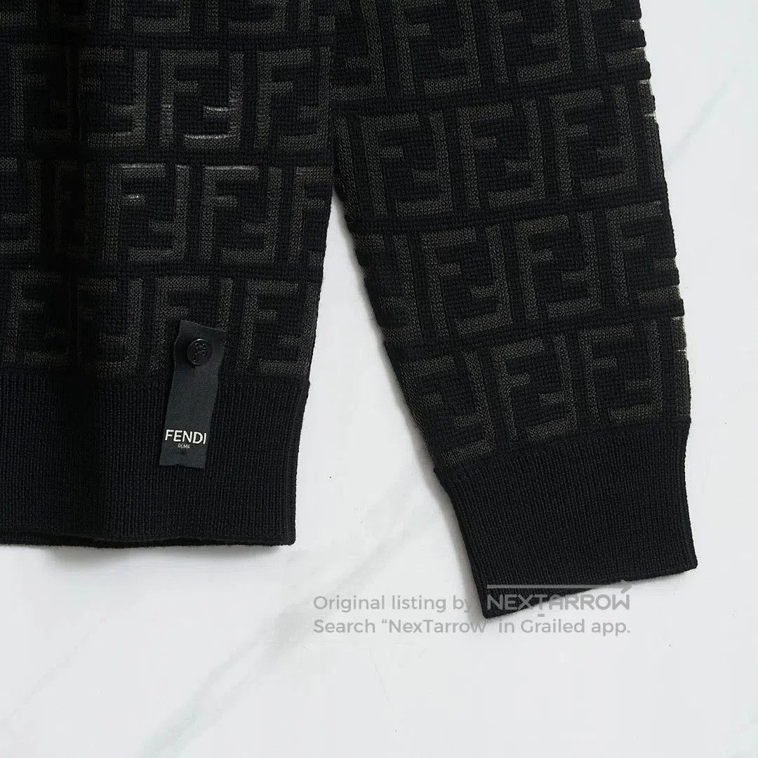 Fendi Fendi Men's Embossed Hollow Knit Sweater. Size US M / EU 48-50 / 2 - 3 Thumbnail