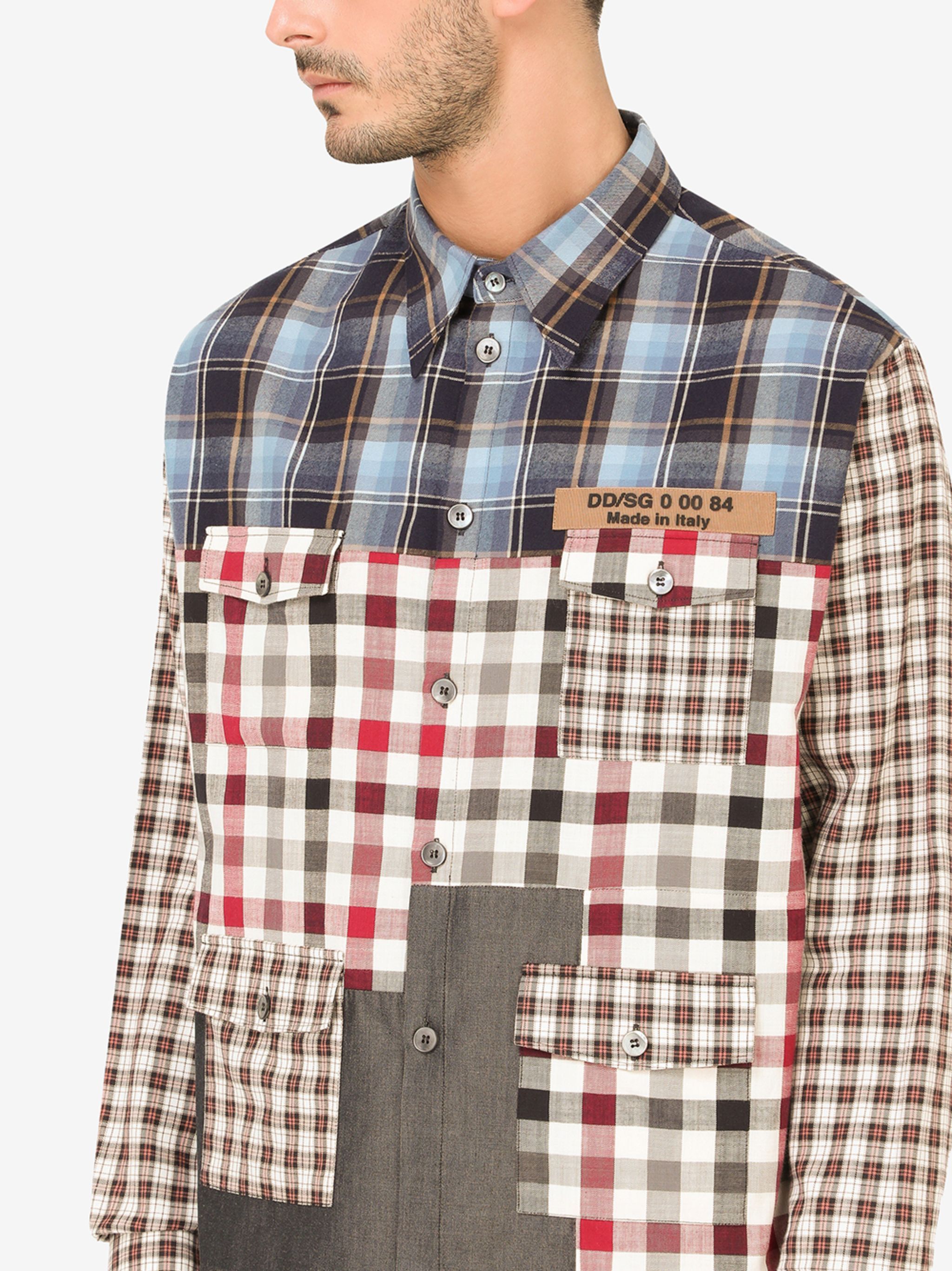 Dolce & Gabbana o1y0125 Checked Shirt in Multicolor Size US XXS / EU 40 - 4 Thumbnail