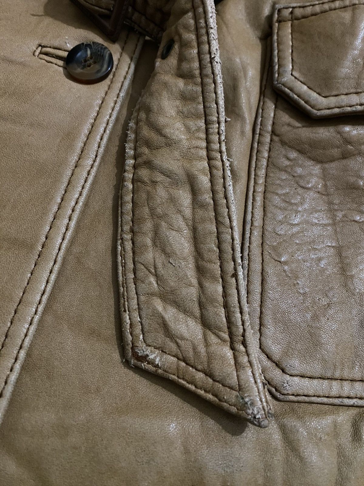 Massimo Dutti Vintage Massimo Dutti Women Leather Knit Hybrid Jacket Belt Size S / US 4 / IT 40 - 18 Thumbnail