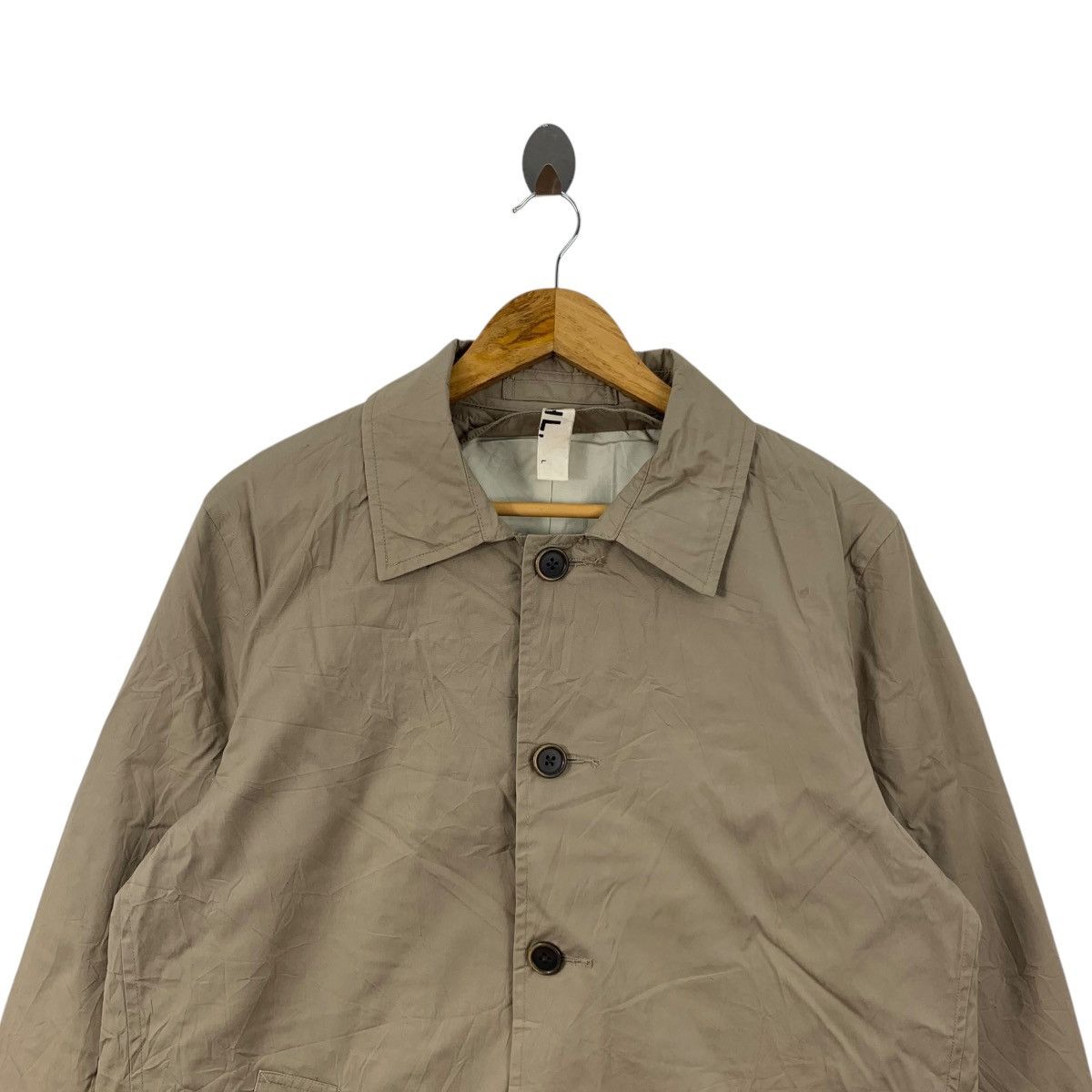 Margaret Howell MHL MARGARET HOWELL Button Up Beige Long Coat Jacket Size US L / EU 52-54 / 3 - 4 Thumbnail