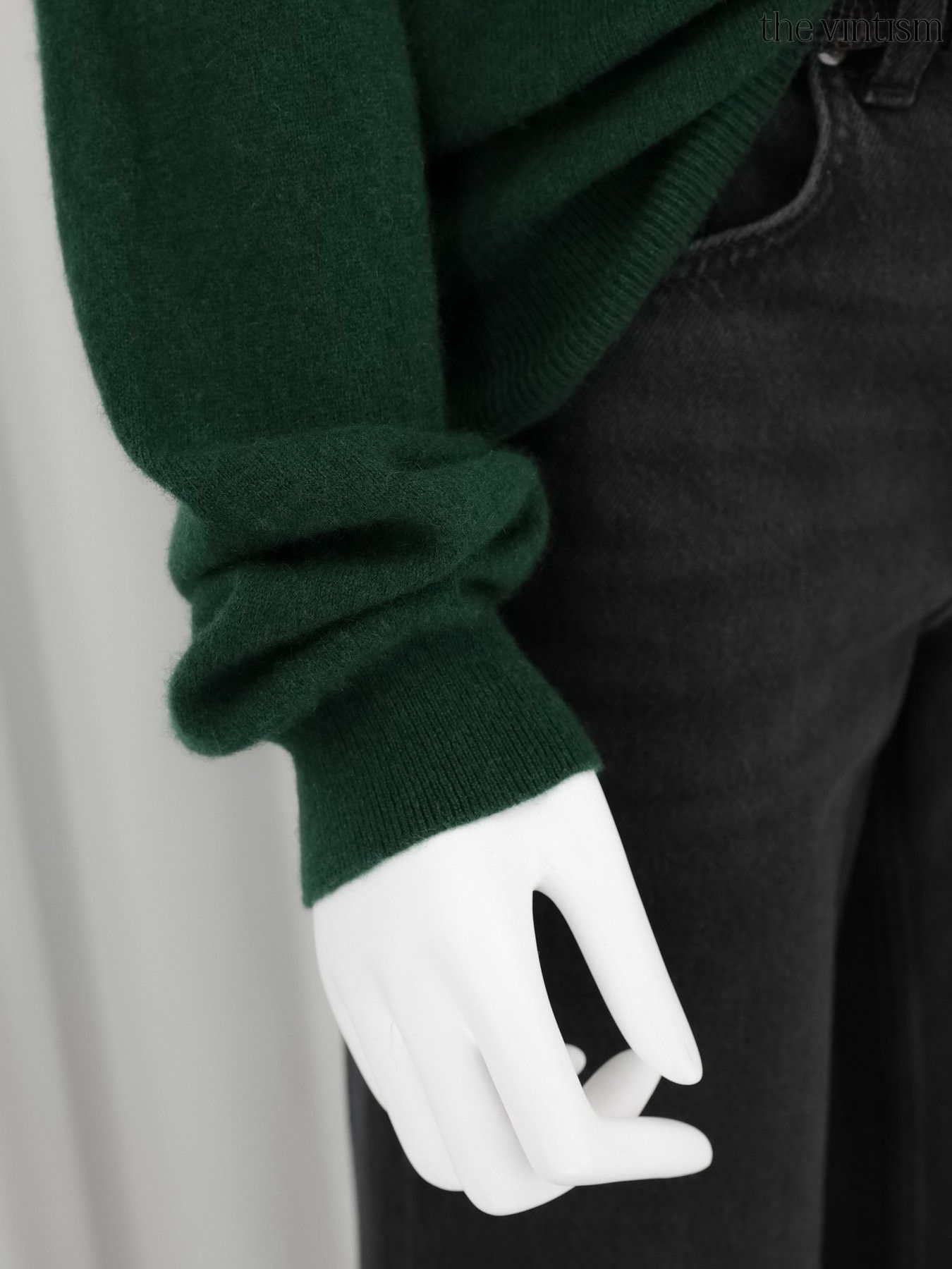 Other Bite Studios Green 100% Pure Cashmere Crewneck Sweater Size S / US 4 / IT 40 - 5 Thumbnail
