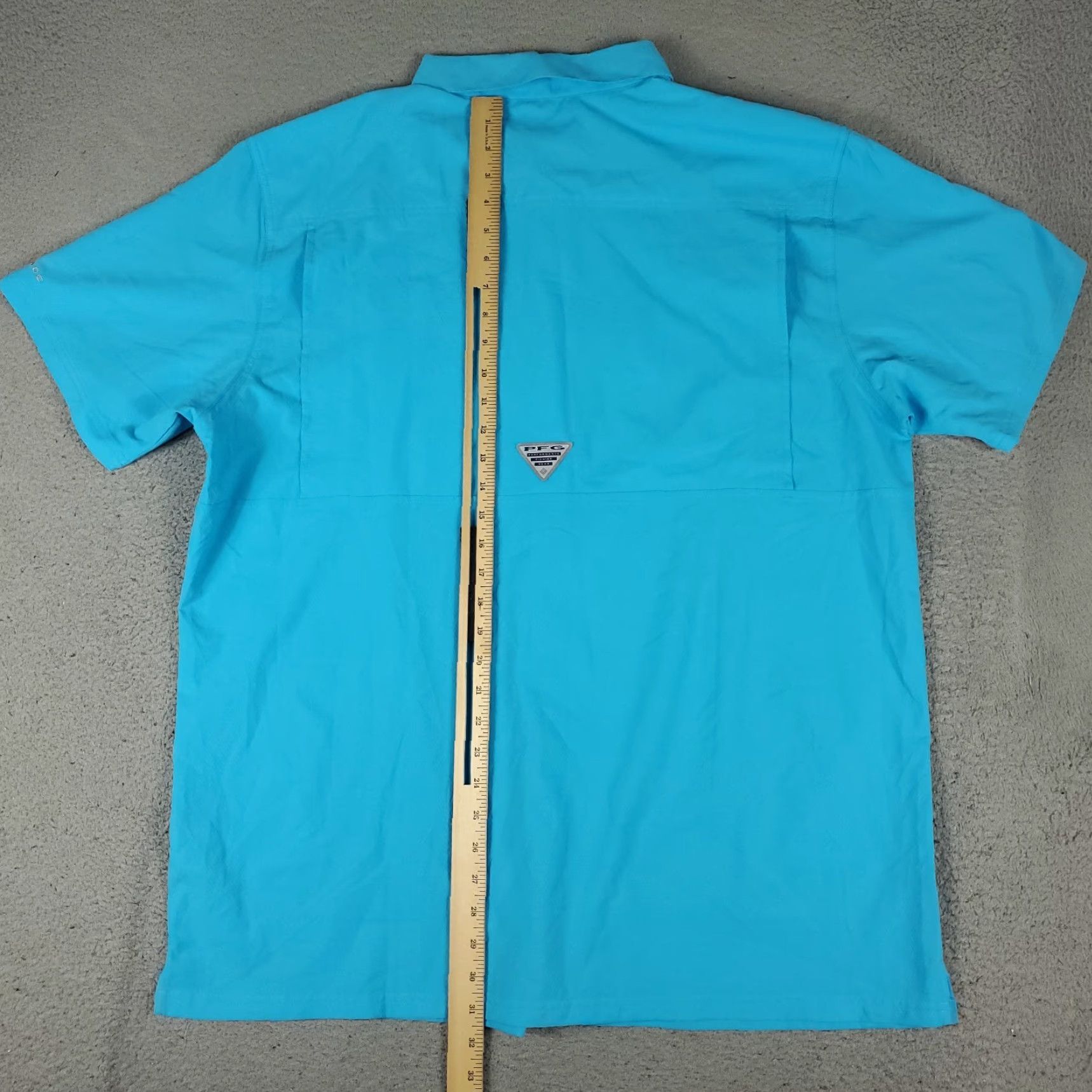 Vintage Columbia Shirt Mens XL Blue Vented Button-Up Short Sleeve Shirt Size US XL / EU 56 / 4 - 3 Thumbnail