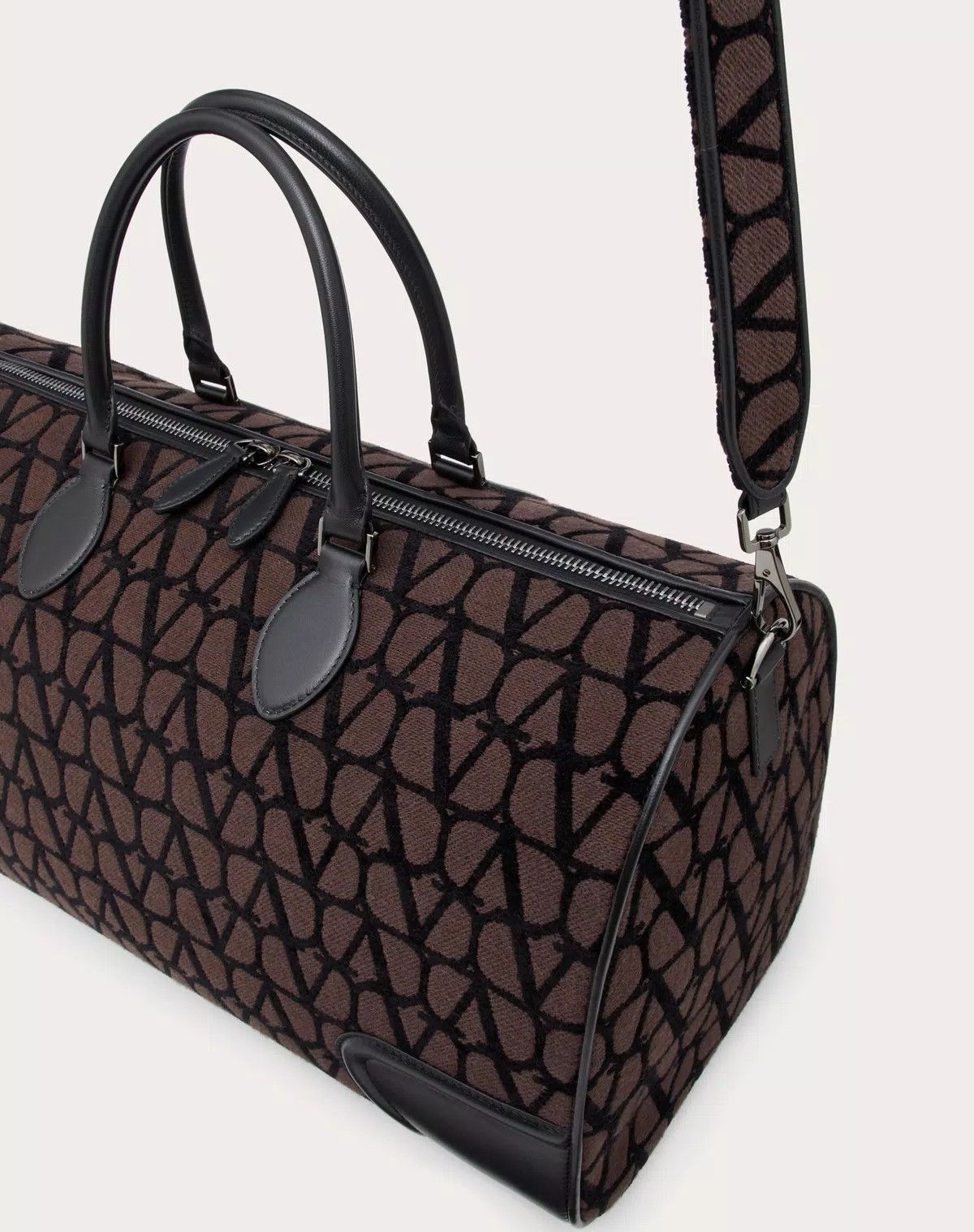 Valentino oc11z0725 Size: OS/Toile Iconographe Bag in Dark Brown Size ONE SIZE - 7 Thumbnail