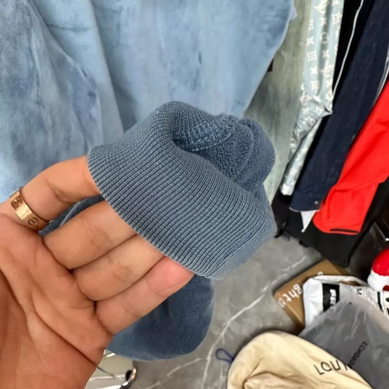 Alexander Wang Alexander Wang Blue Velvet Hoodie- Size US XS / EU 42 / 0 - 7 Thumbnail