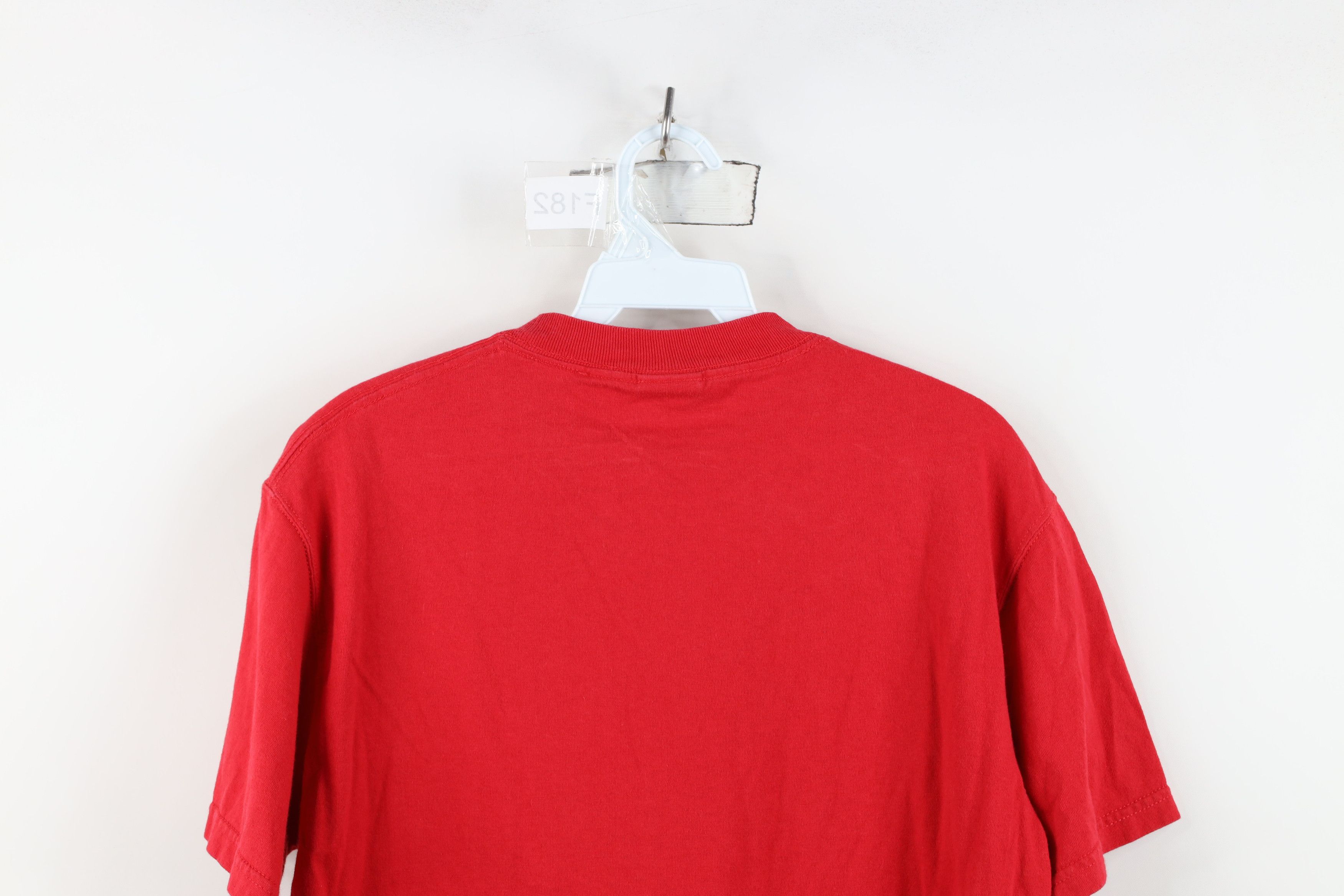 Vintage Vintage 90s Streetwear Heavyweight Cotton T-Shirt USA Red Size US S / EU 44-46 / 1 - 13 Thumbnail