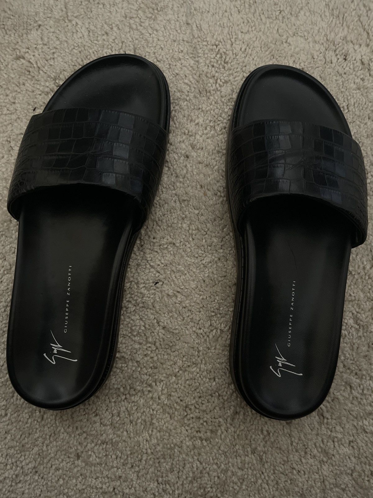 Giuseppe Zanotti Men’s Giuseppe zanotti leather slides Size US 10.5 / EU 43-44 - 1 Preview